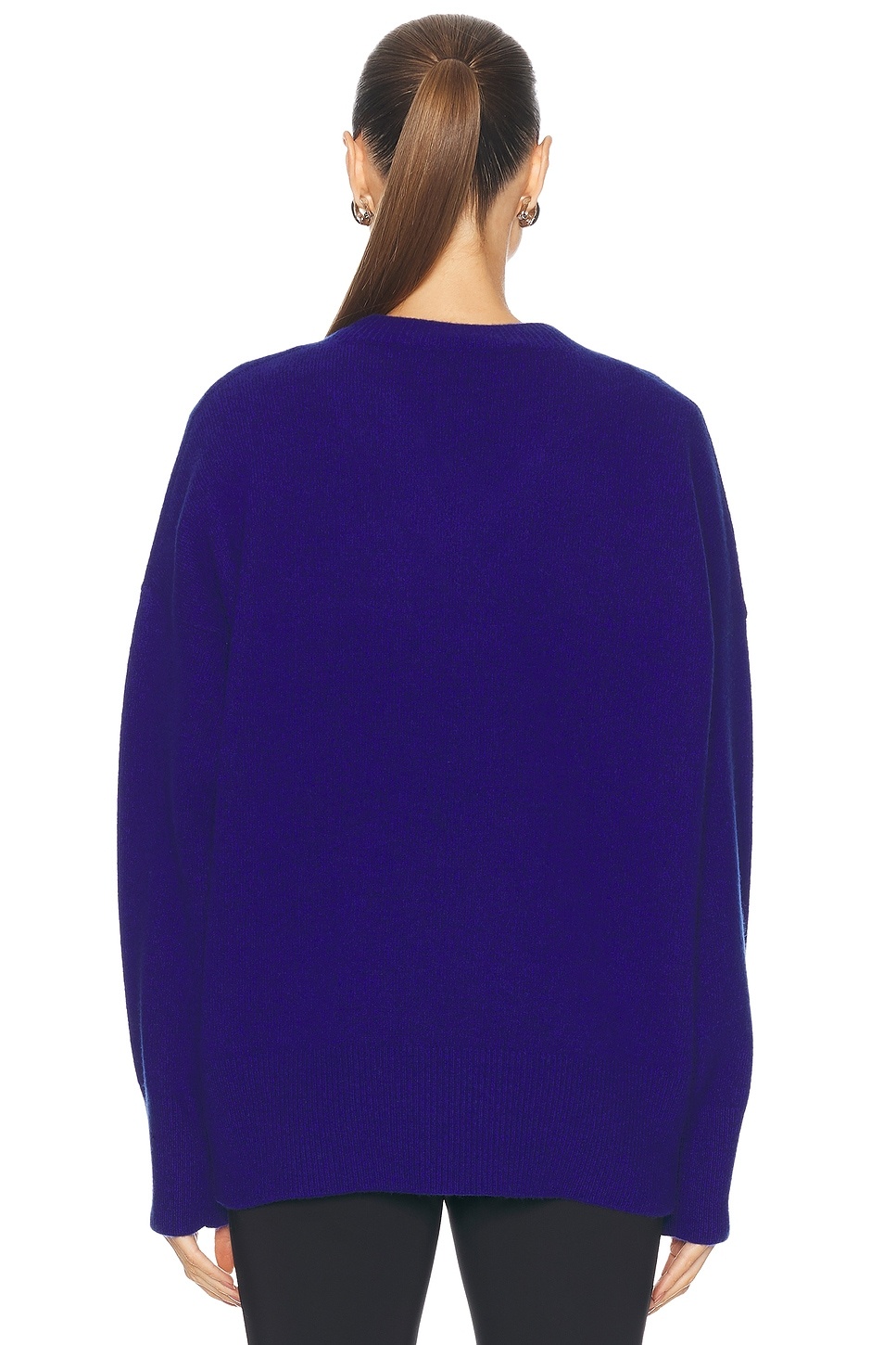 Compact Knitted V-Neck Jumper - 3