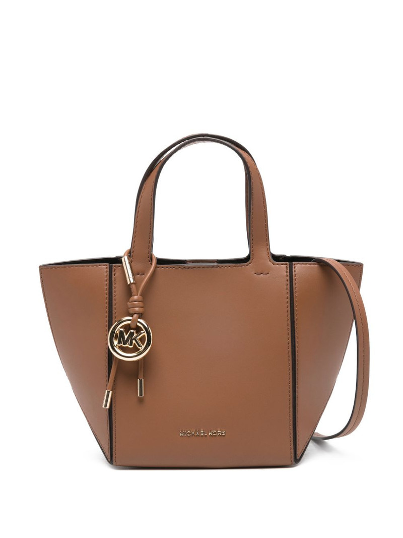 Jordi logo-charm tote bag 1