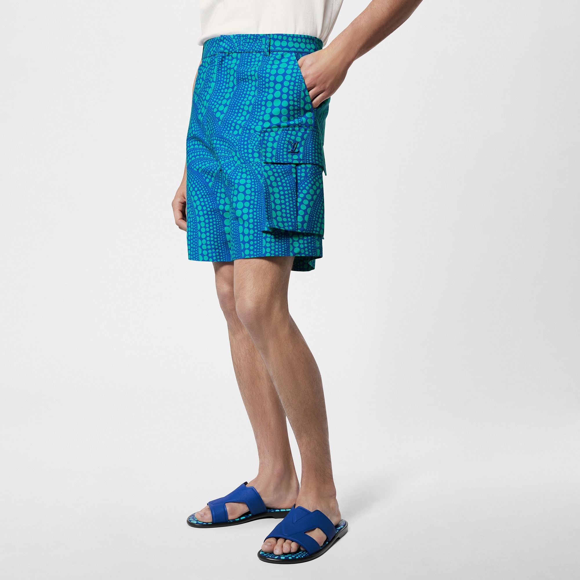 LV x YK Allover Pumpkin Cargo Short - 4