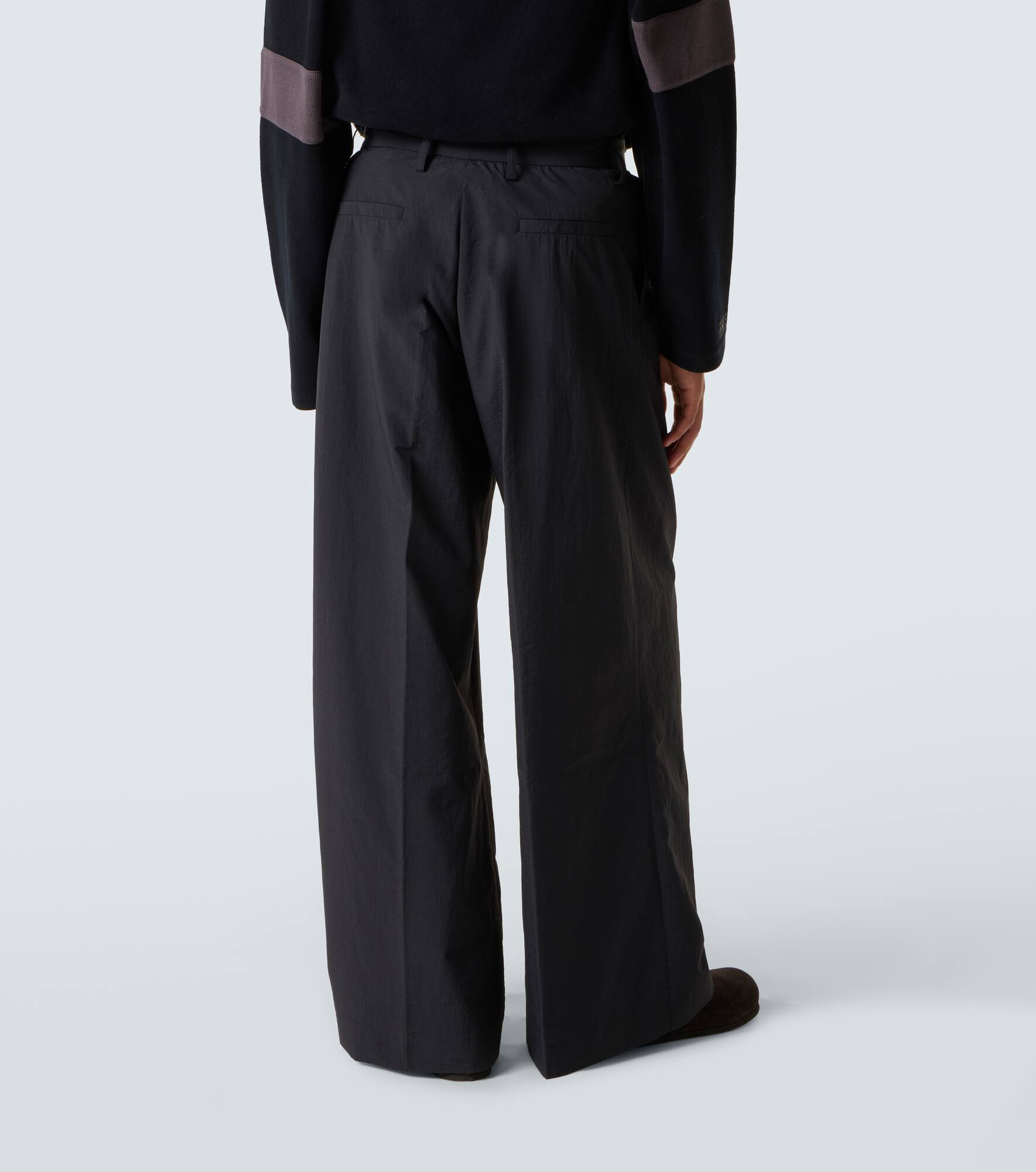 Pleated wide-leg pants - 4