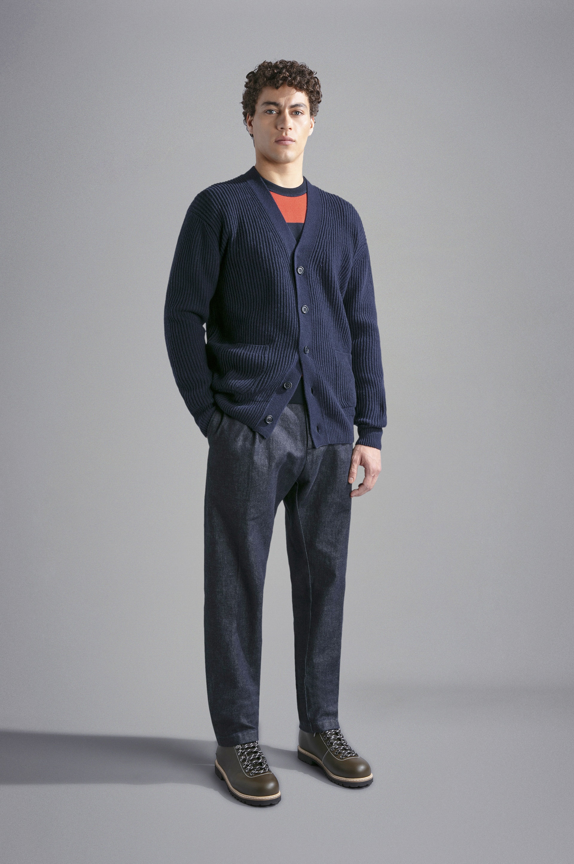 STRETCH DENIM CHINO TROUSERS - 2