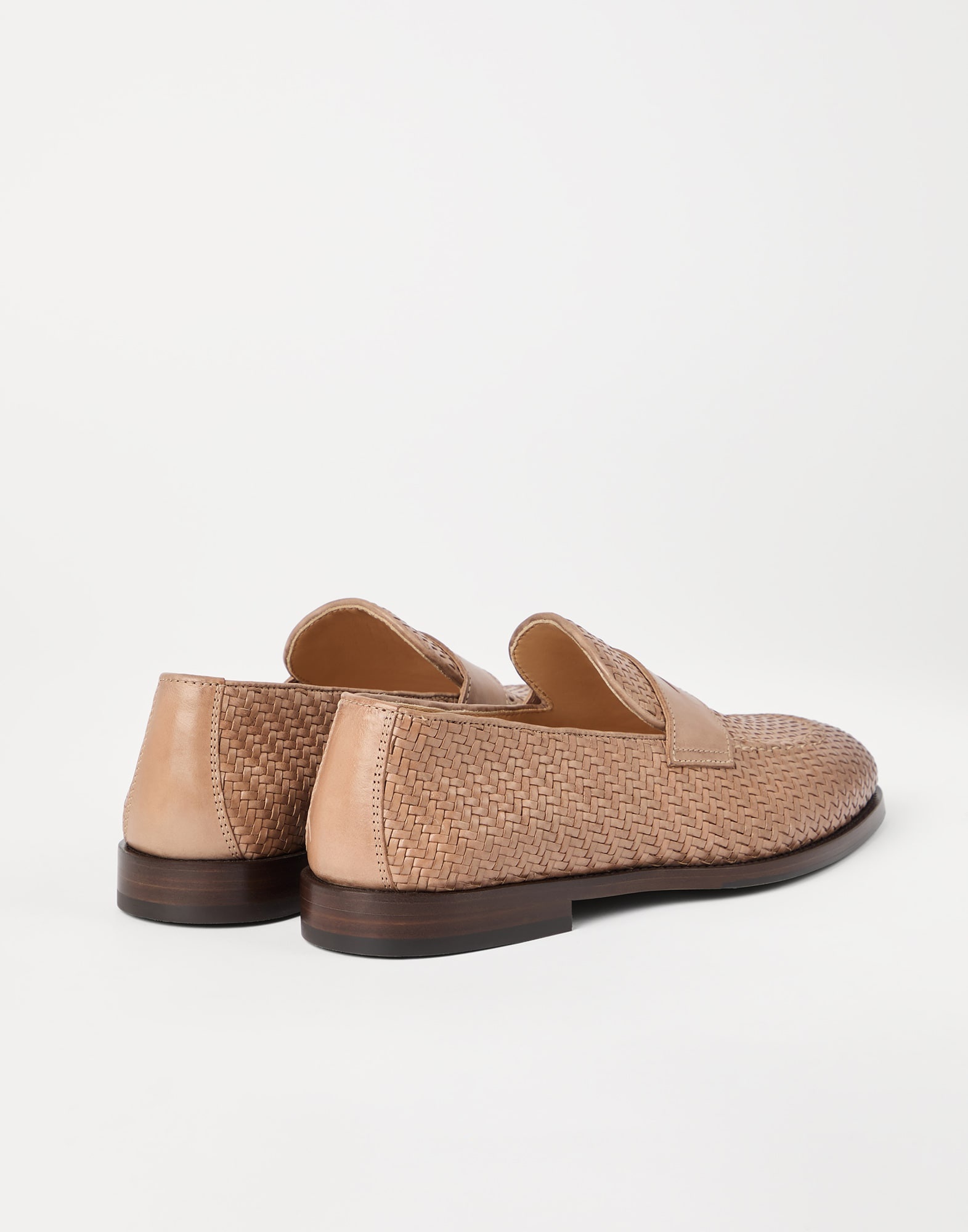 Braided calfskin penny loafers - 2
