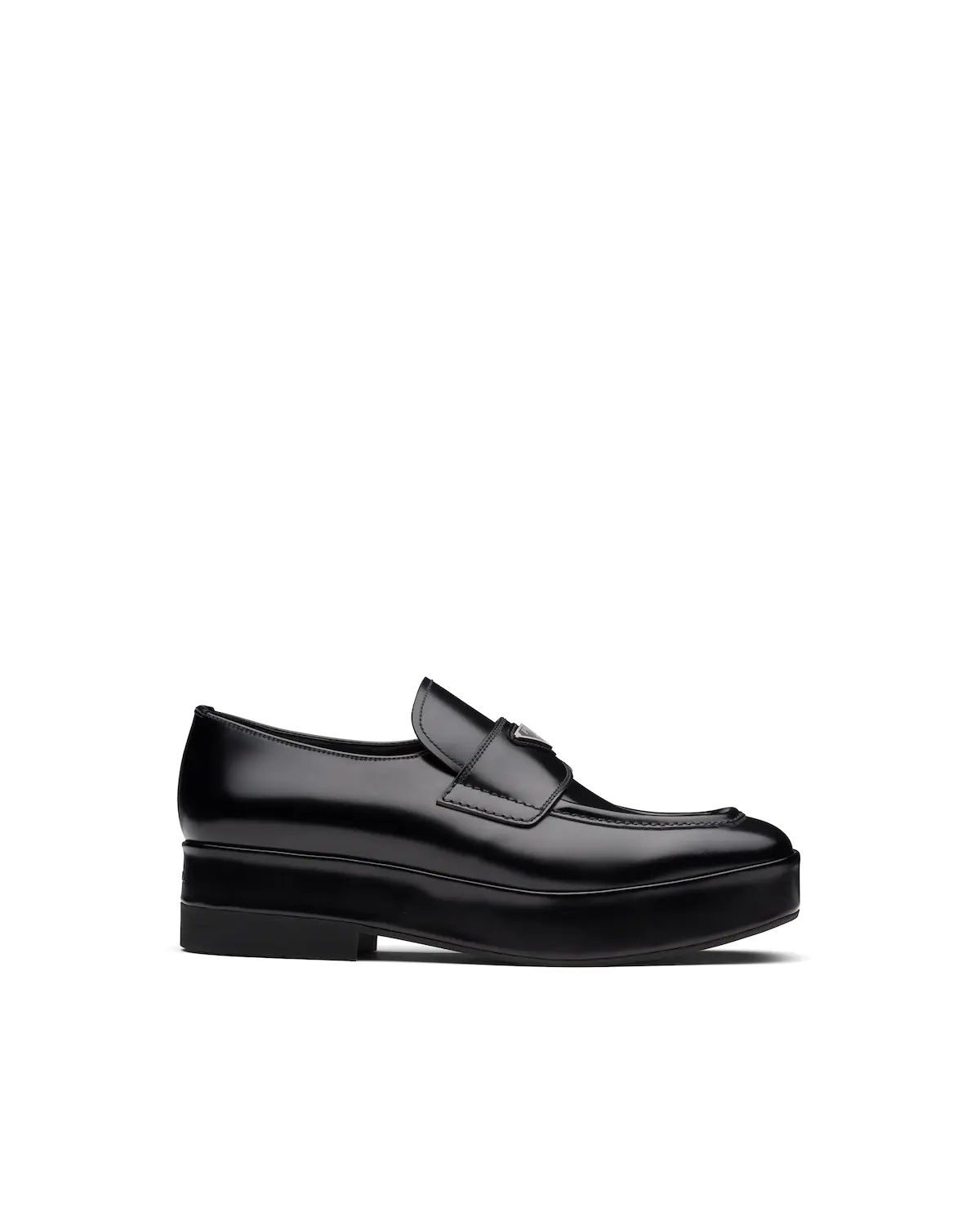Brushed leather loafers - 1