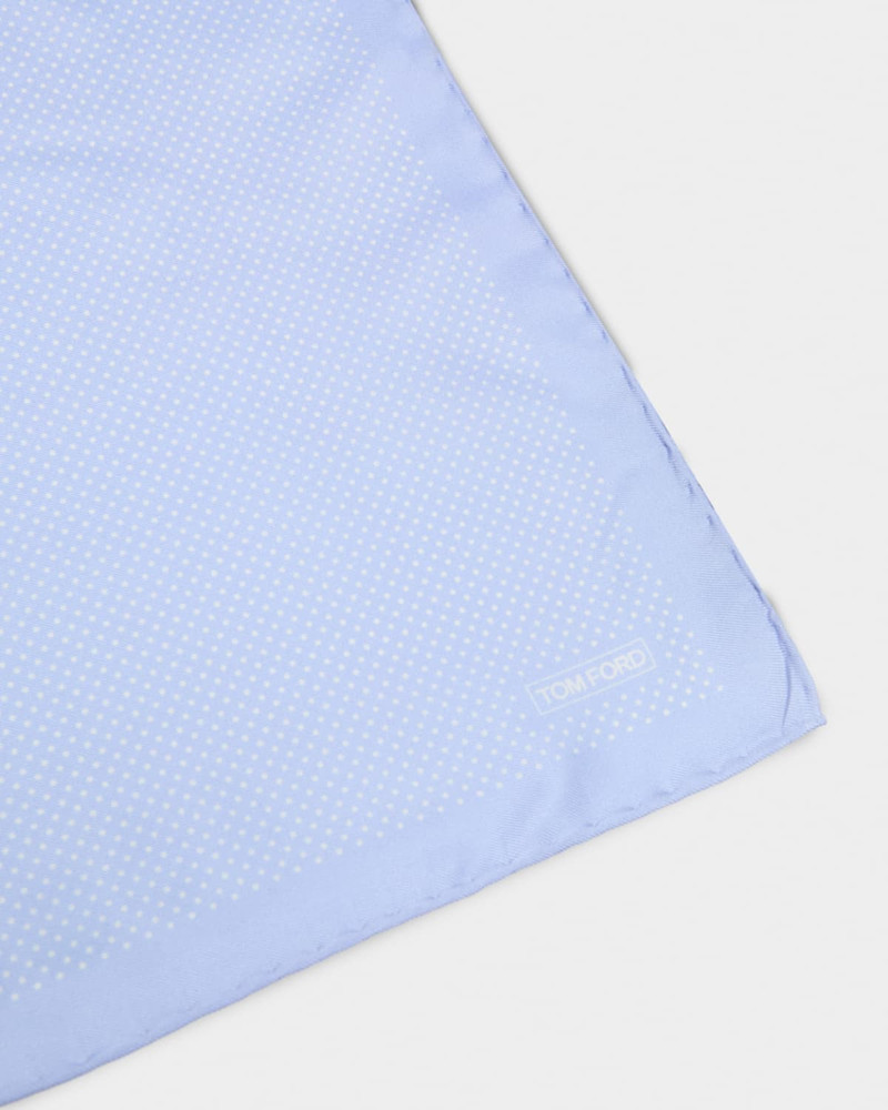 TOM FORD Men's Micro Polka Dot Silk Pocket Square outlook