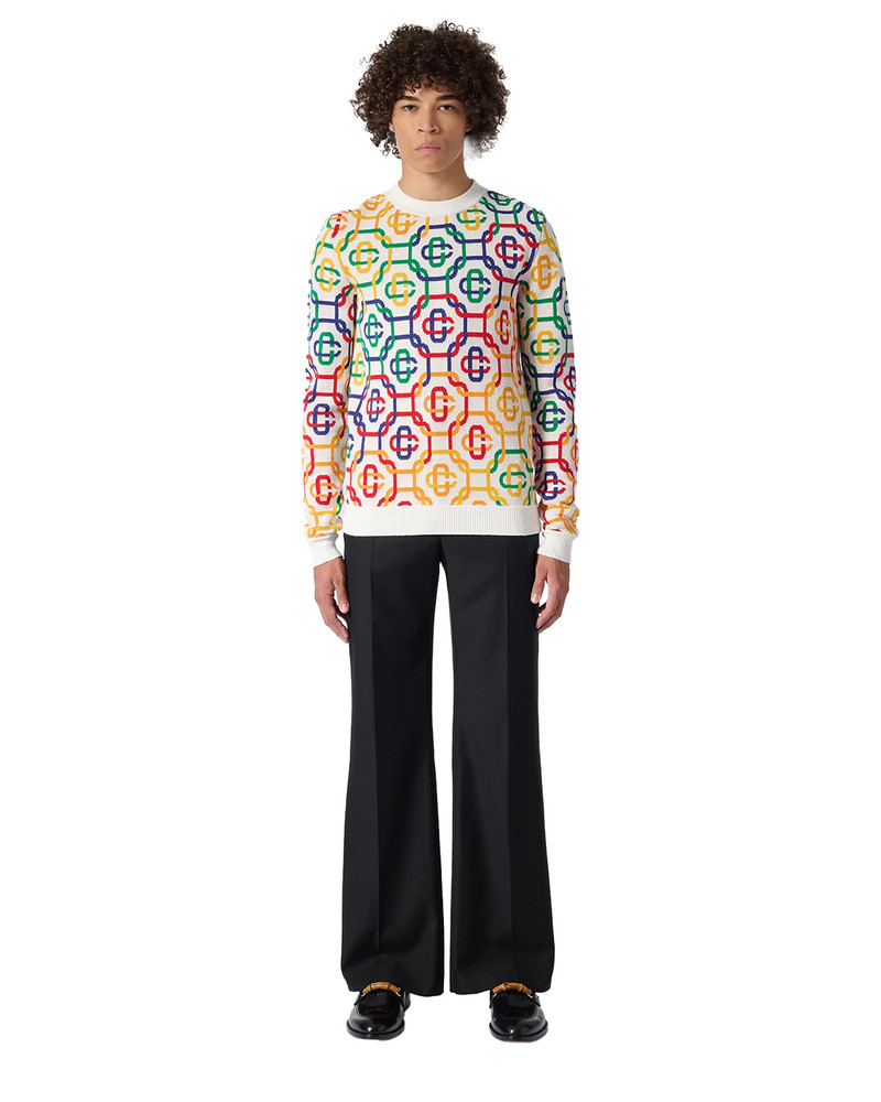 Rainbow Monogram Jumper | Casablanca Paris 1