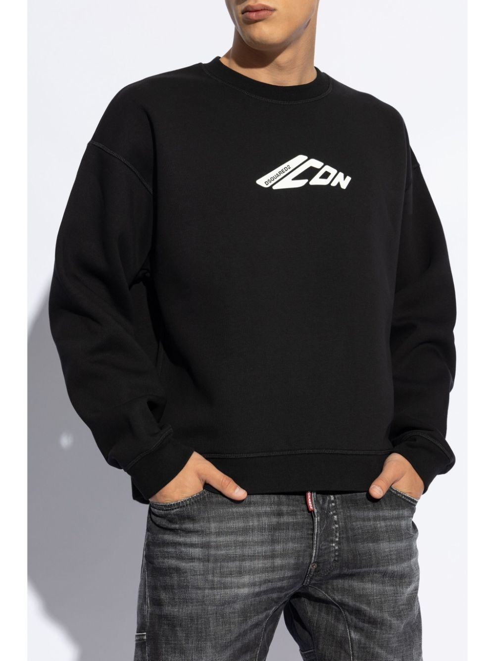 Graphic-stamp sweatshirt - 3