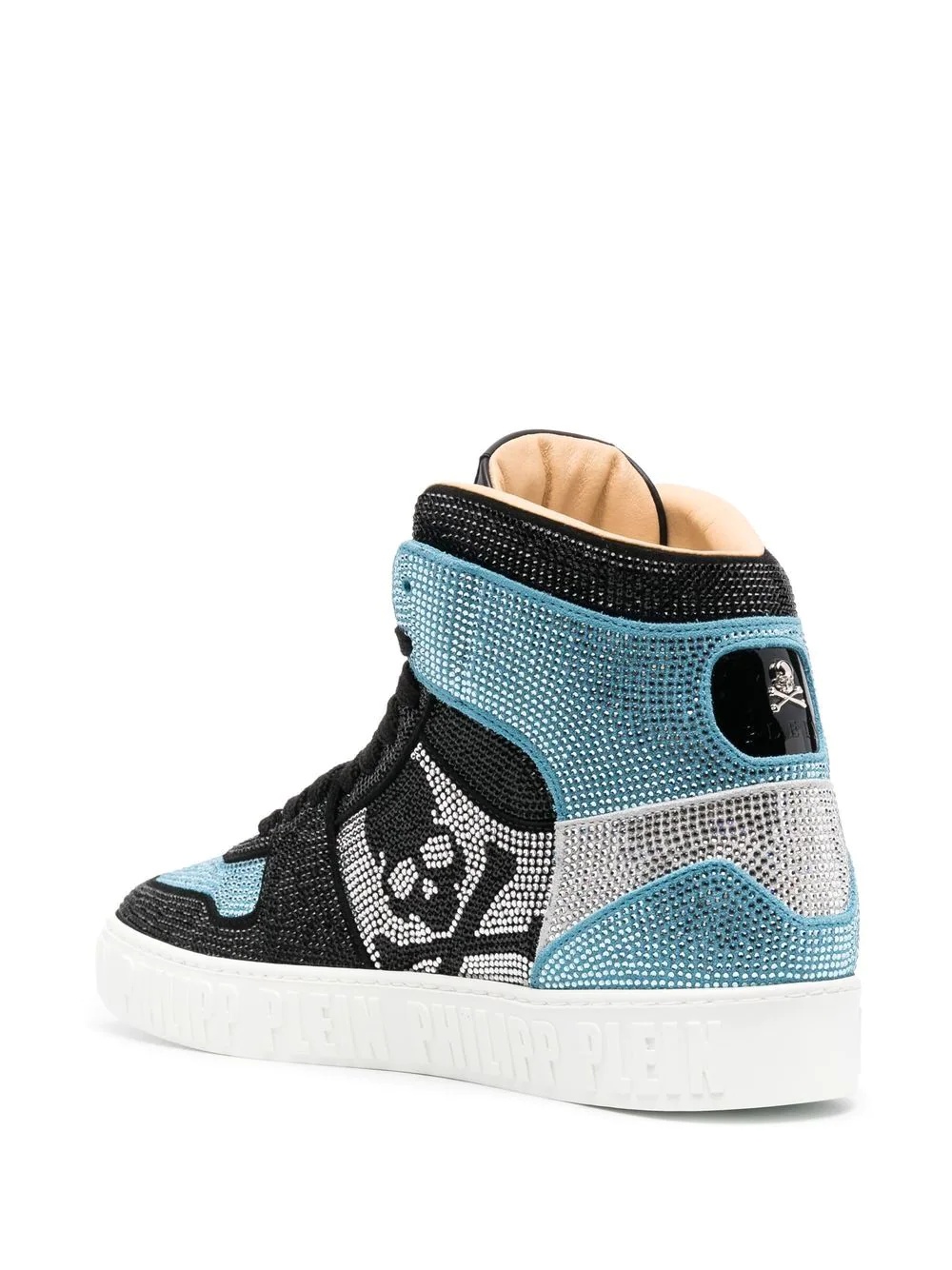 crystal-embellished high-top sneakers - 3