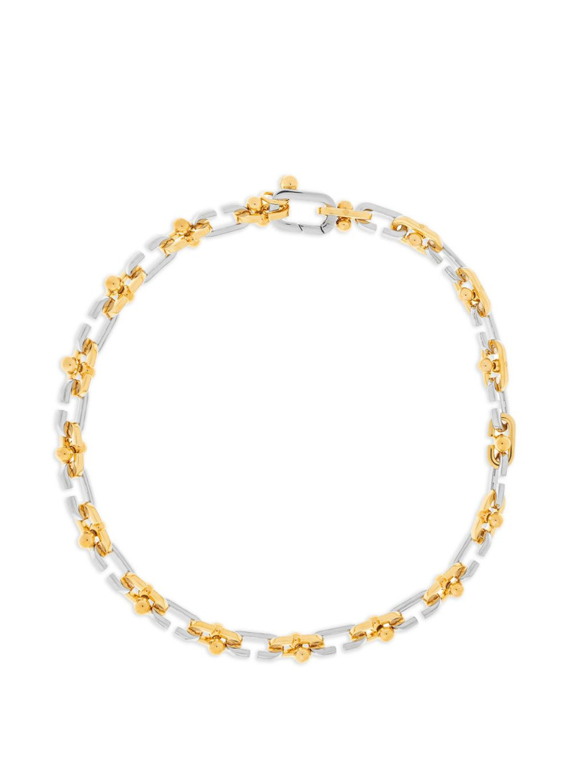 two-tone chain necklace 1