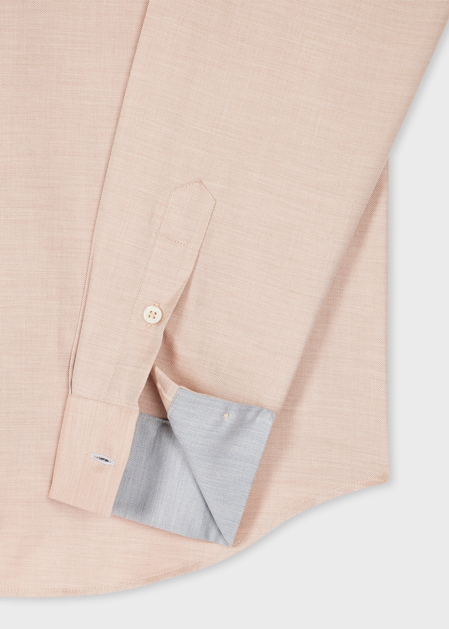 Tan Yarn-Dye Brushed Cotton Twill Shirt - 2