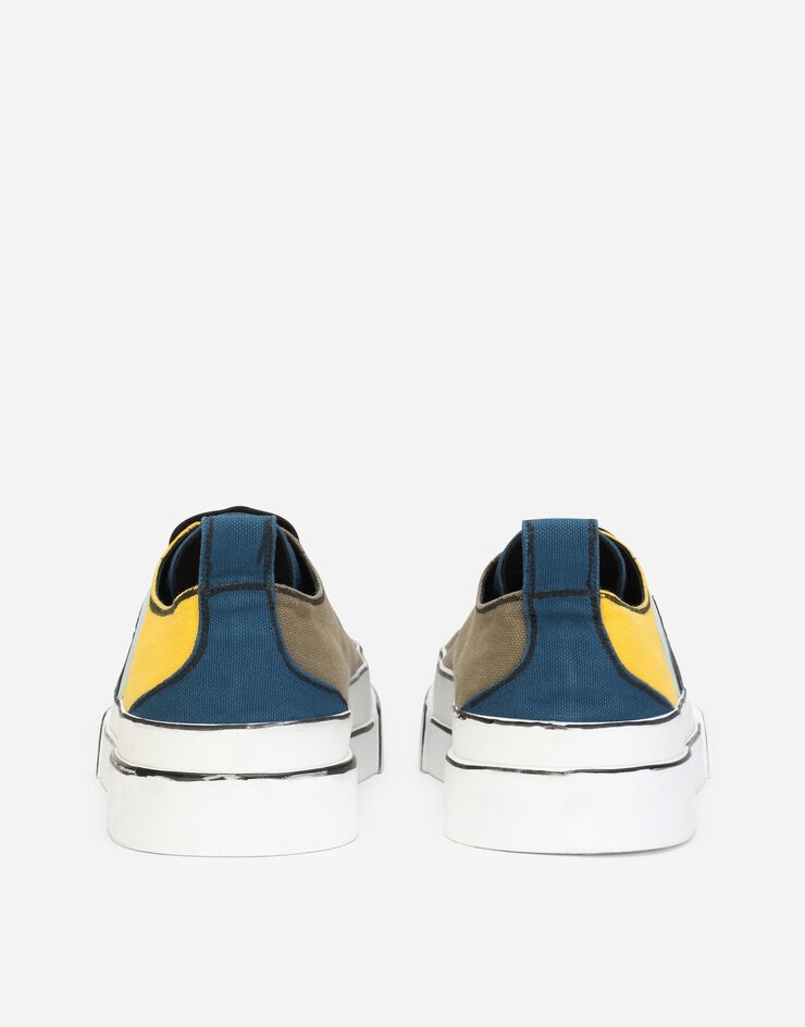 Hand-painted two-tone canvas Portofino Light sneakers - 3