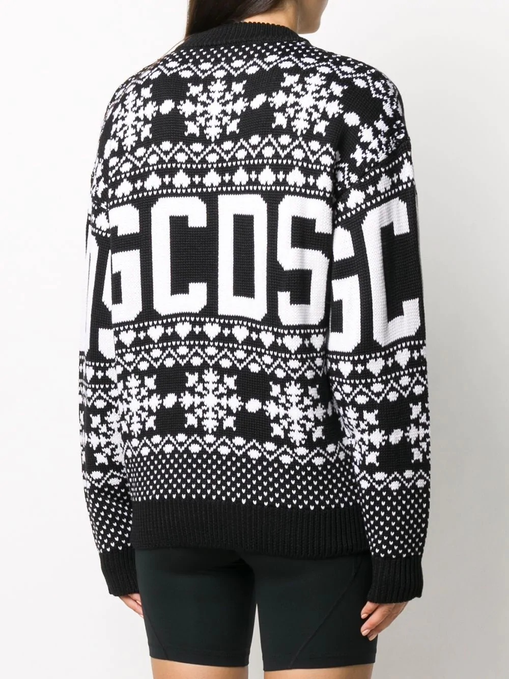 logo-jacquard sweater  - 4