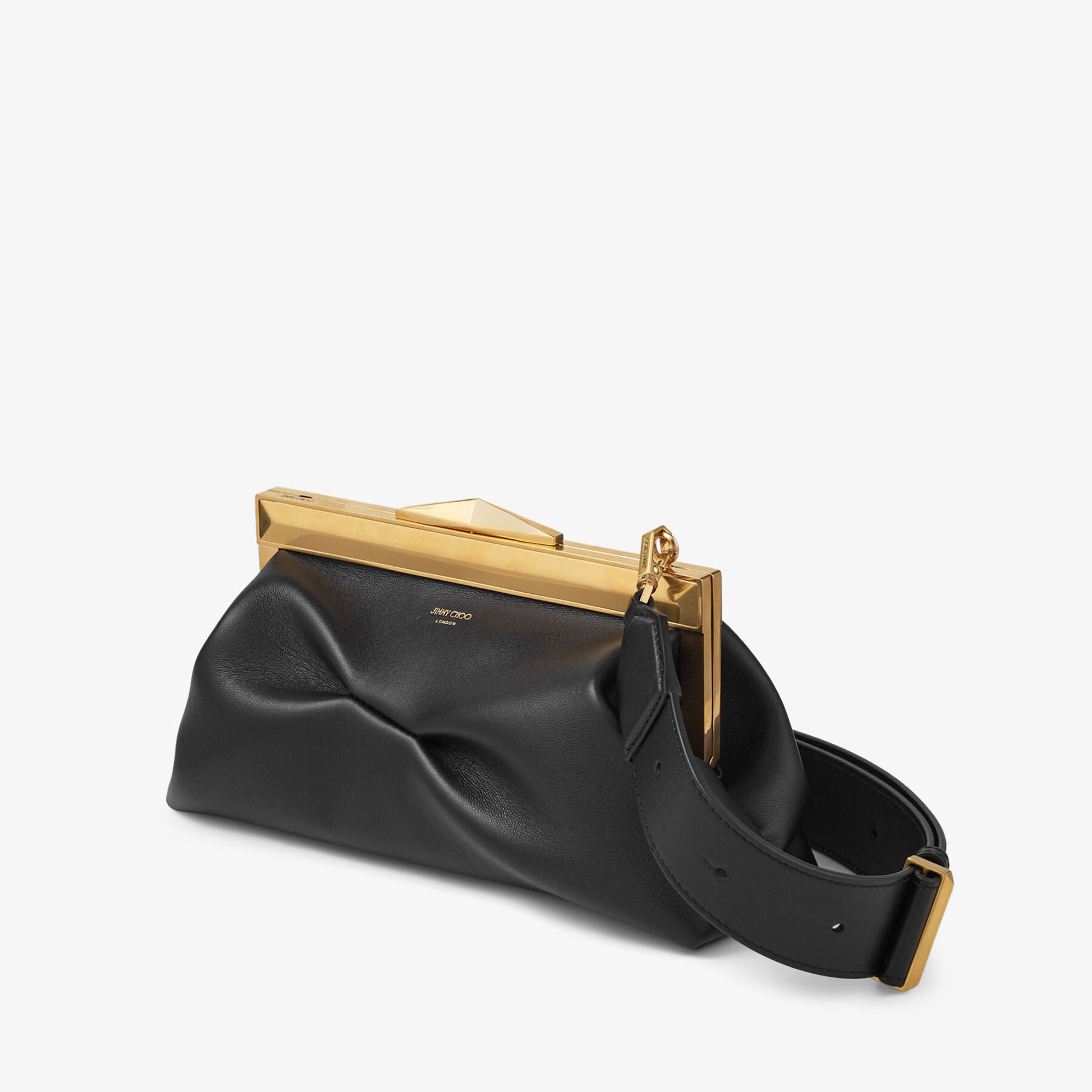 Diamond Frame Clutch/S
Black Leather Clutch Bag - 3