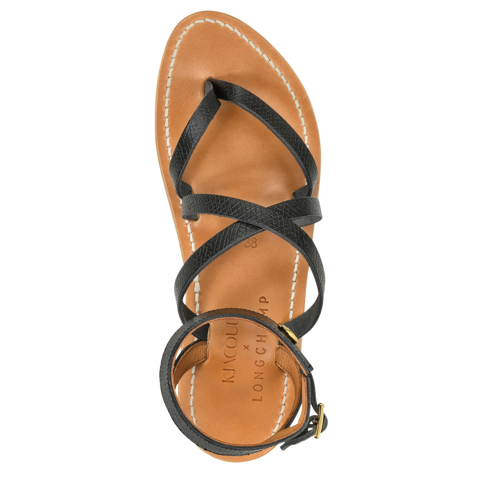 Longchamp x K.Jacques Sandals Black - Leather - 4