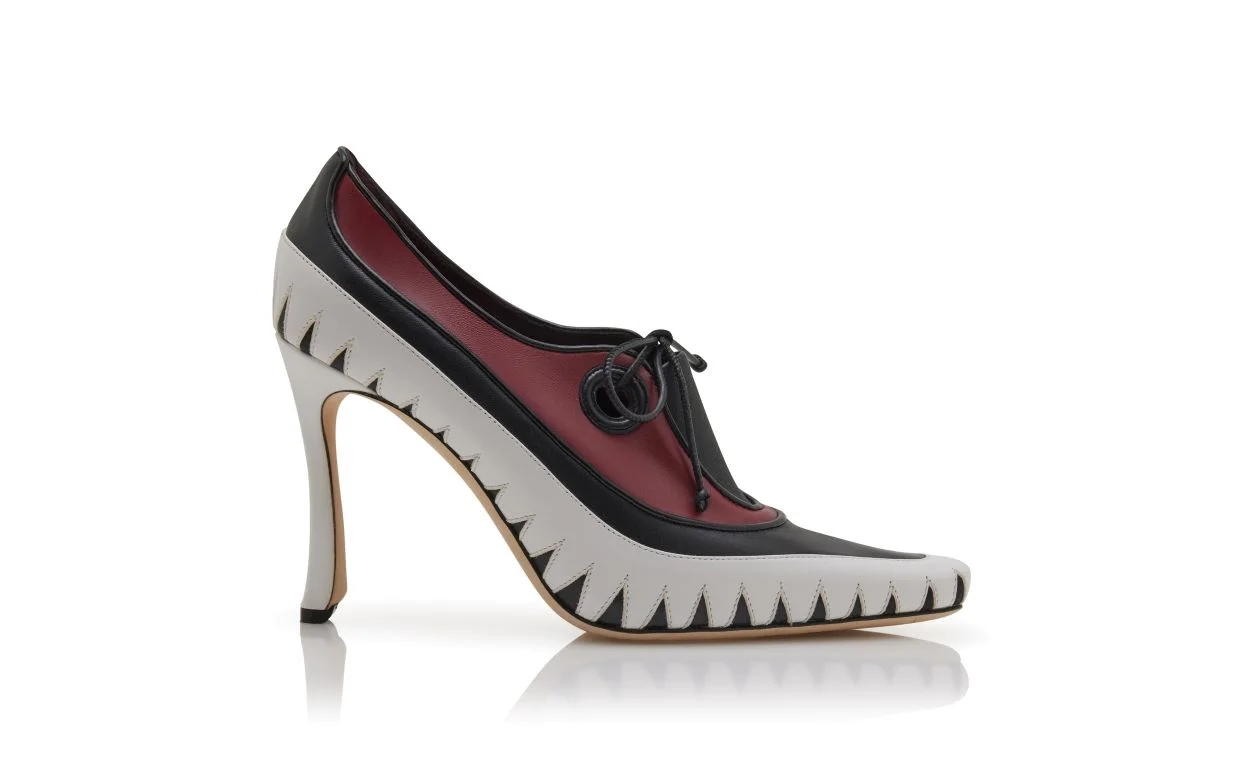 Multicoloured Nappa Leather Shoe Booties - 1