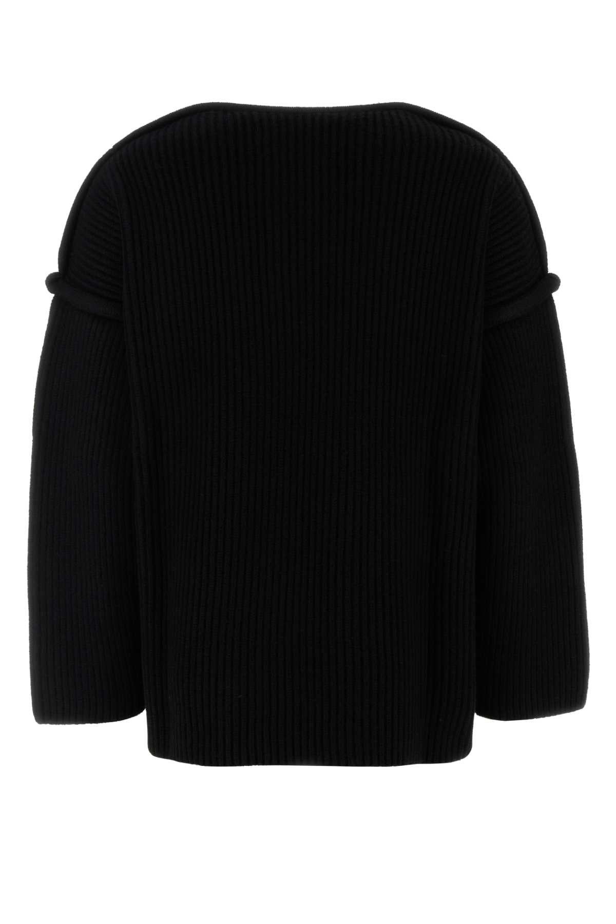 Jil Sander Women Black Wool Sweater - 2