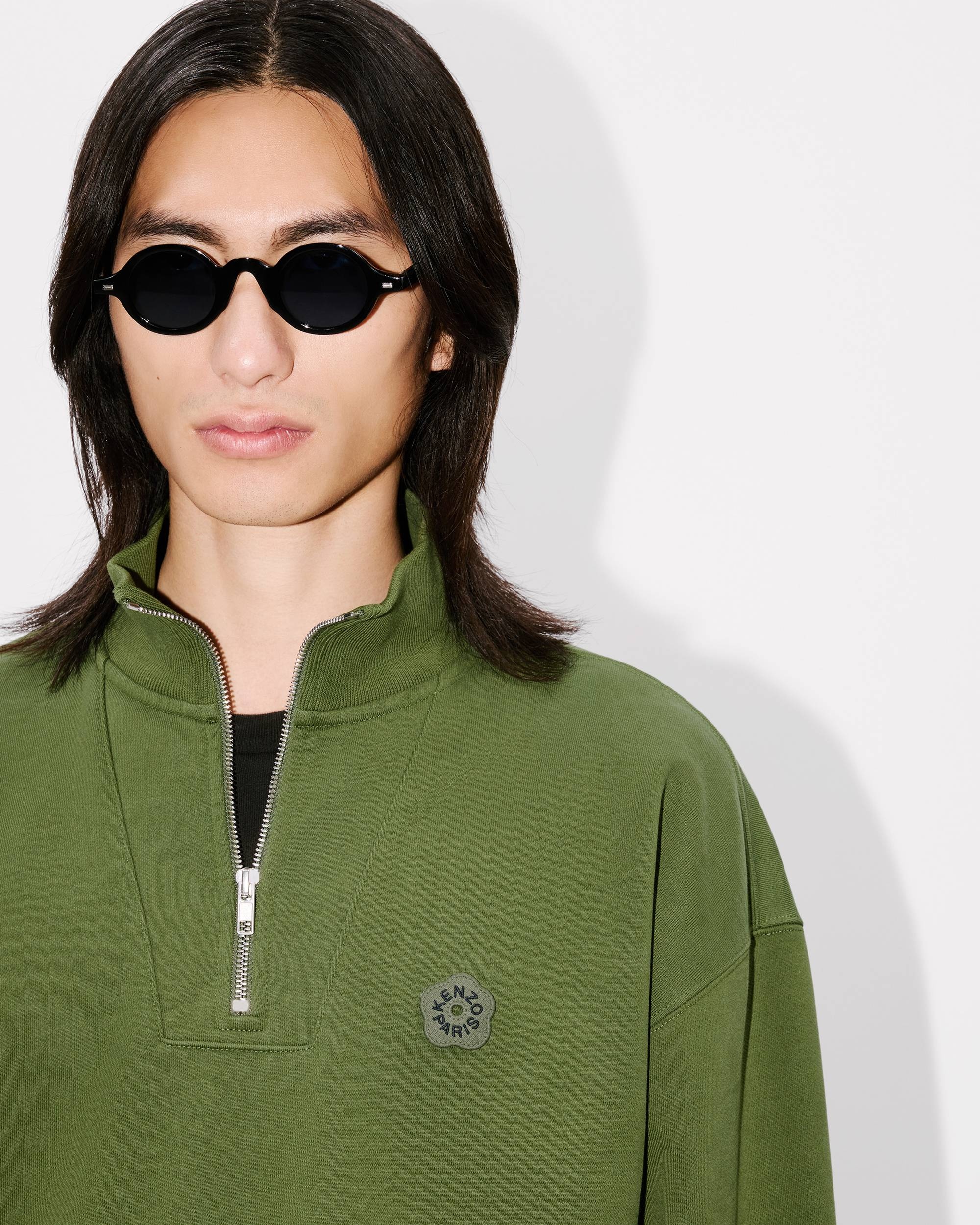 'Boke Flower 2.0' embroidered sweatshirt in cotton - 6