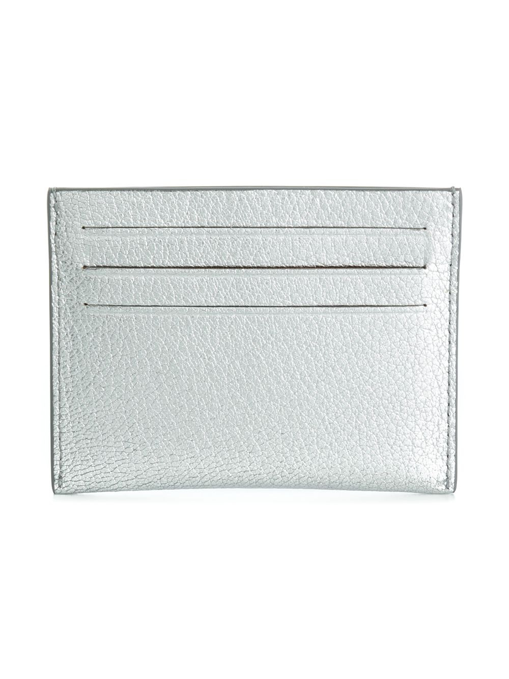 metallic logo cardholder - 2