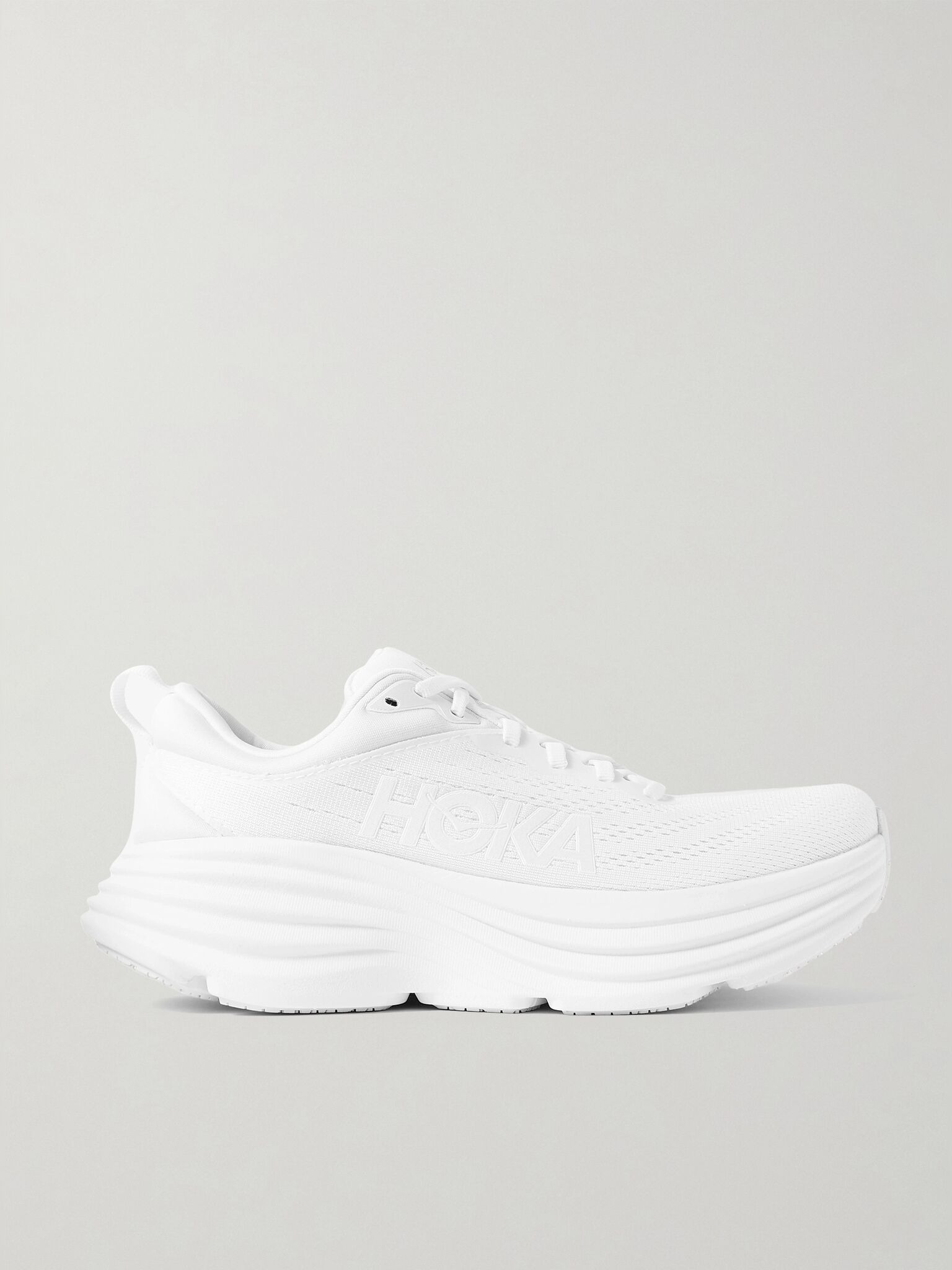 Bondi 8 rubber-trimmed mesh sneakers White - 1