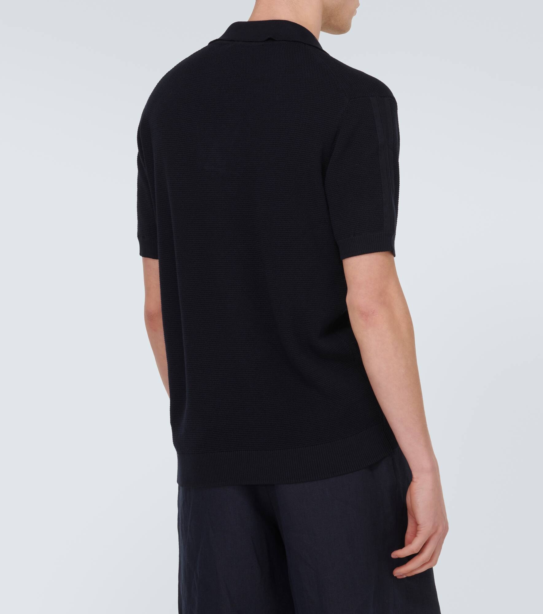 Rino cotton and silk polo shirt - 4