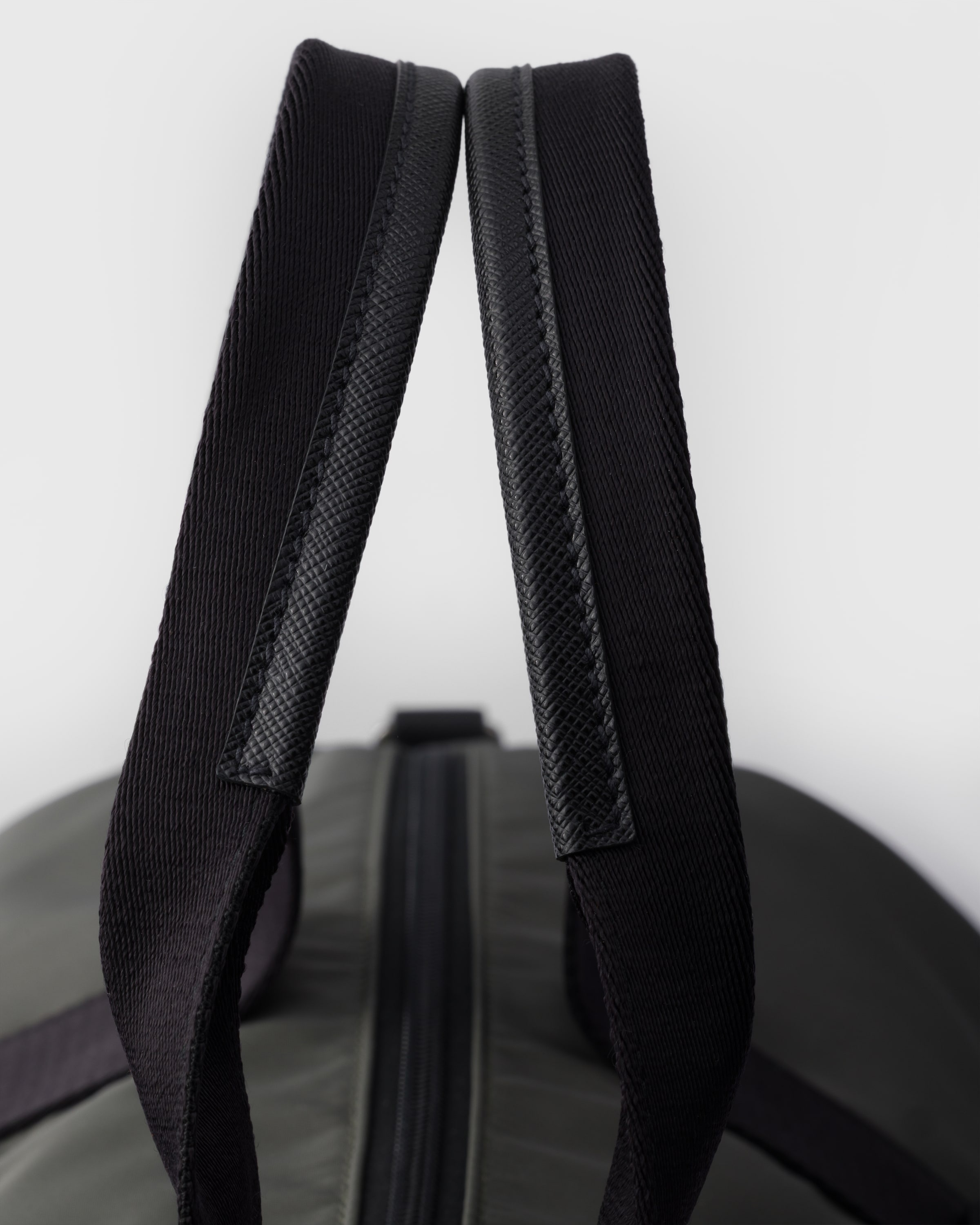 Re-Nylon and Saffiano leather duffle bag - 6