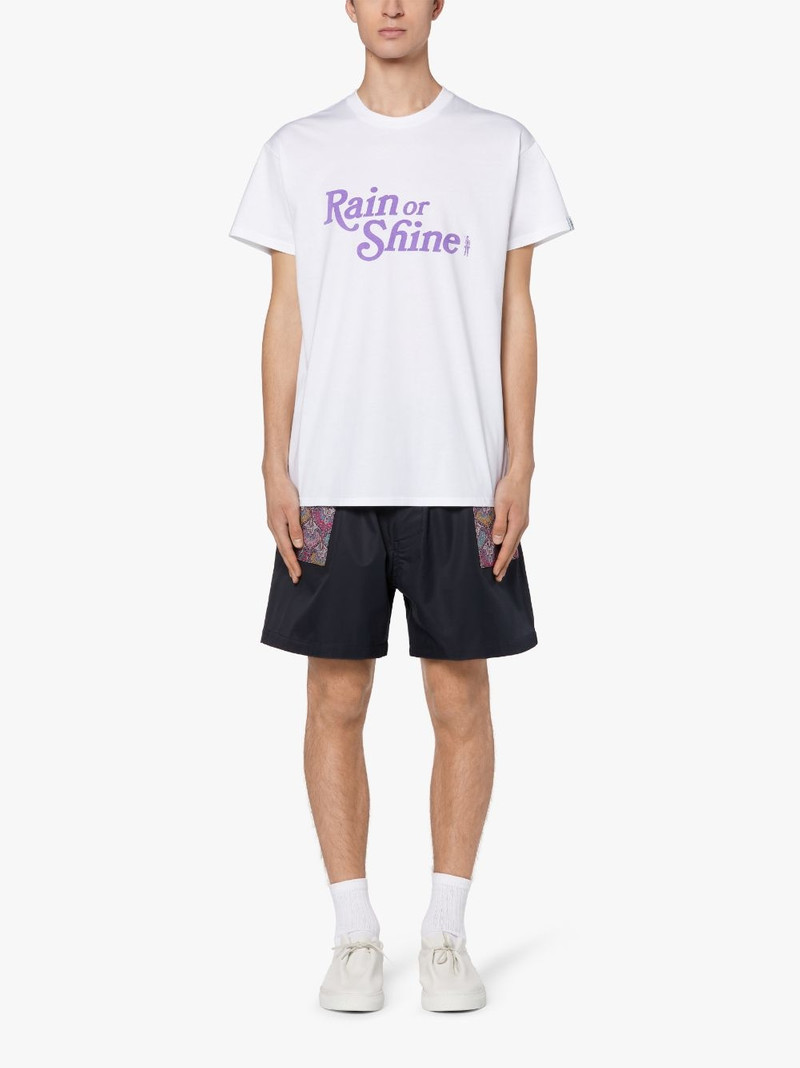 Mackintosh WHITE X PURPLE COTTON RAIN OR SHINE T-SHIRT outlook