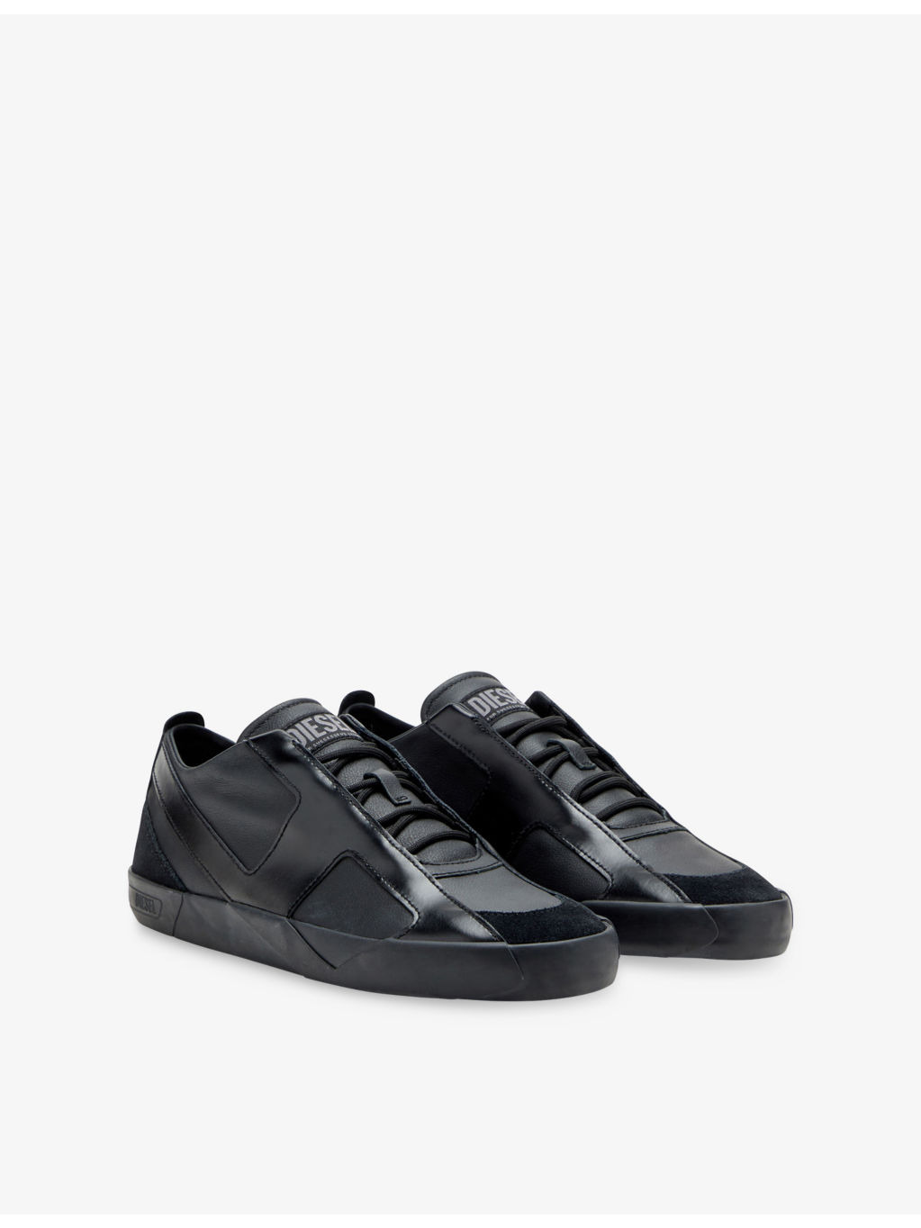 S-Slante-D Leather Low-Top Trainers - 3