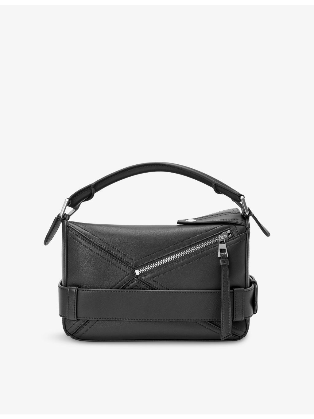 Puzzle Biker Small Leather Cross-Body Bag - 5