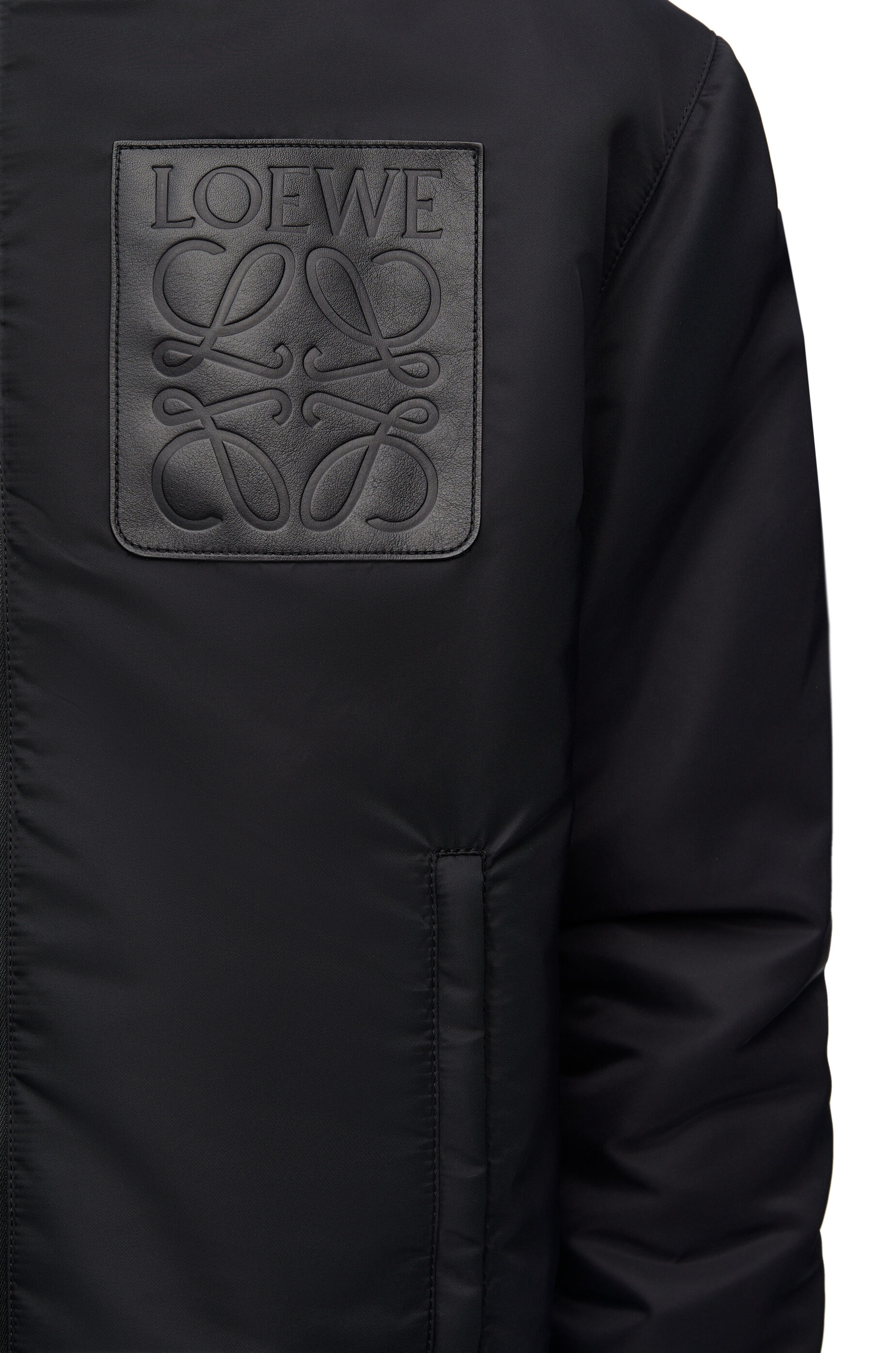 Anagram padded twill jacket in black - Loewe