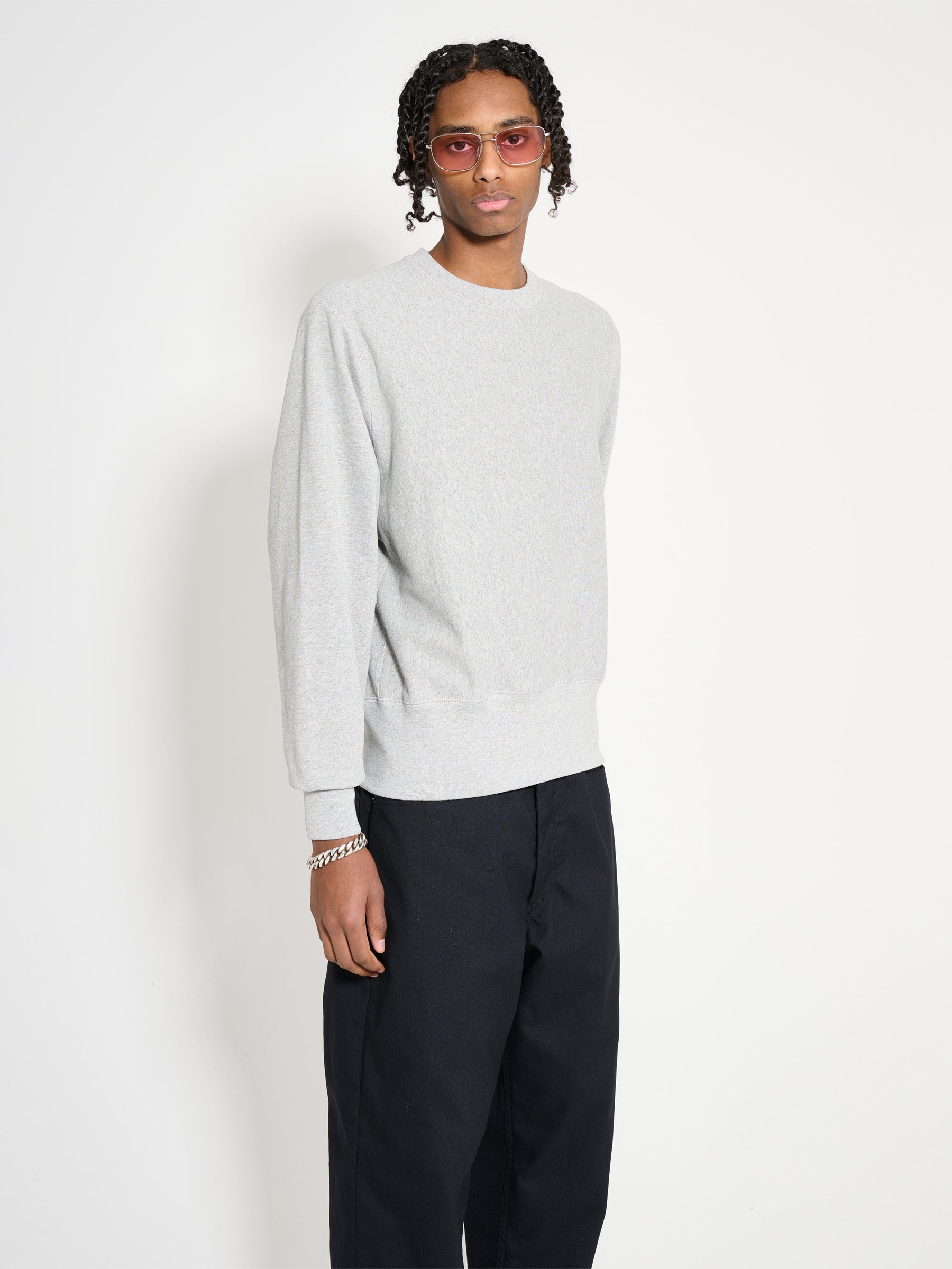 Noah nyc HIGH RIB CREWNECK sizeL
