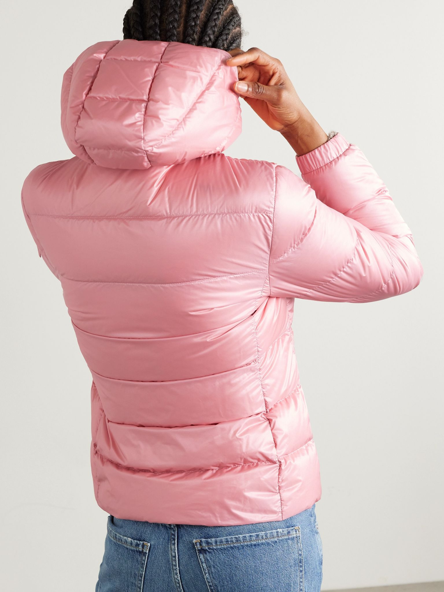 Gles hooded quilted shell down jacket Pink - 4