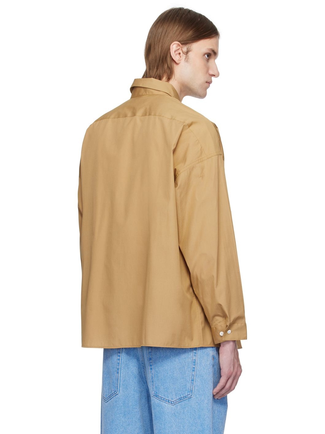 Tan Peeping 'Marni' Logo Shirt - 3