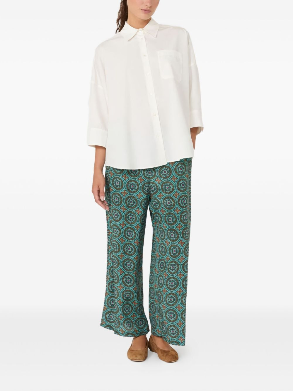 pocket three-quarter sleeve shirt - 2