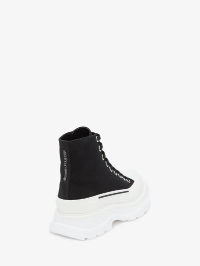 Alexander McQueen Women's Tread Slick Boot in Black/white outlook