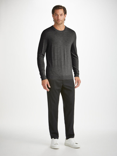 Derek Rose Men's Sweater Orson Merino Wool Charcoal outlook