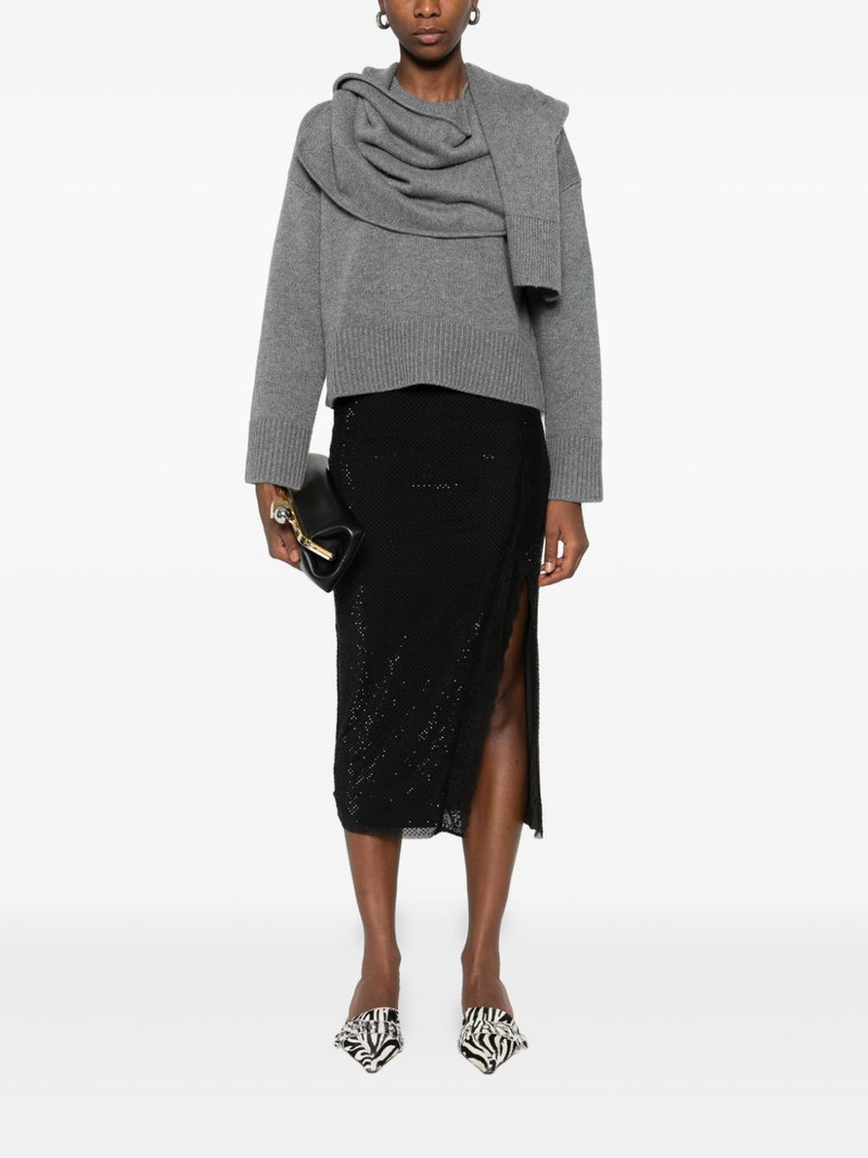 self-portrait crystal-embellished skirt outlook