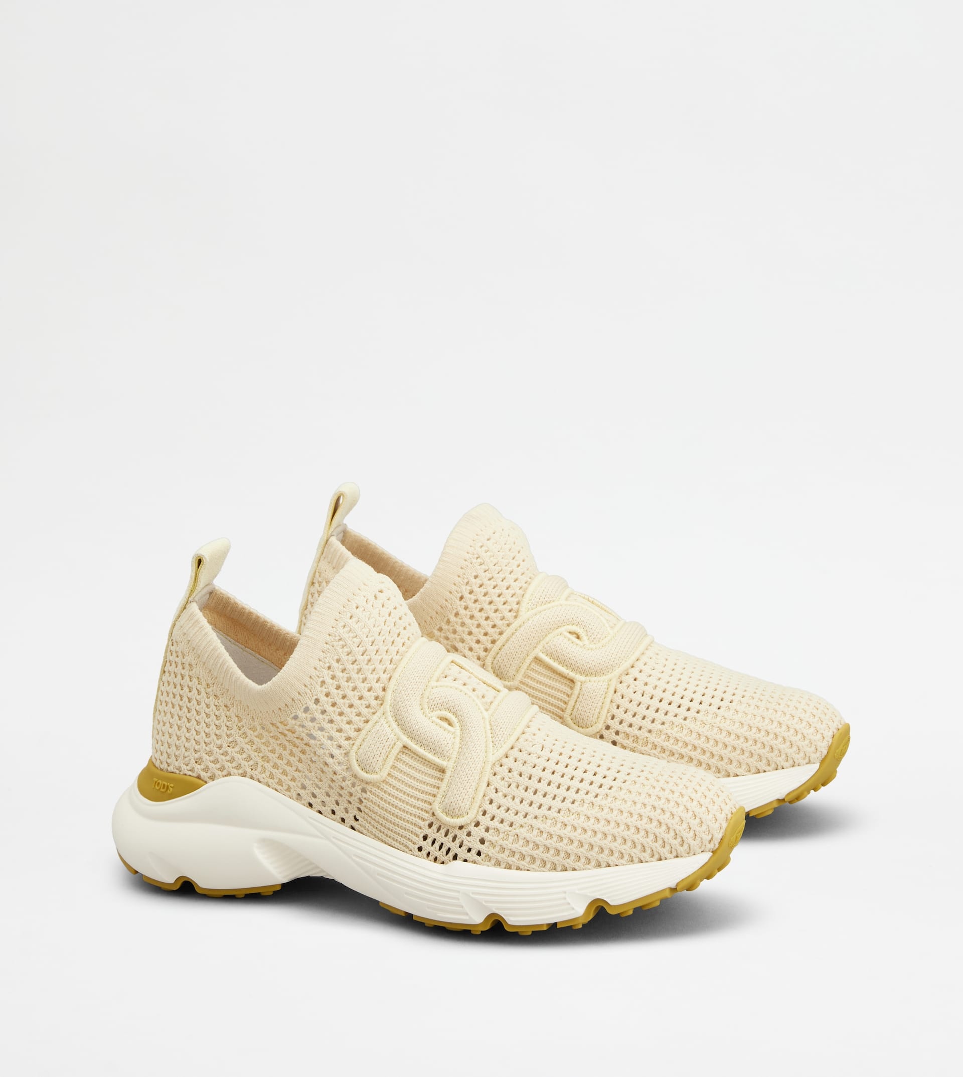 KATE SLIP-ON SNEAKERS IN FABRIC - YELLOW - 2