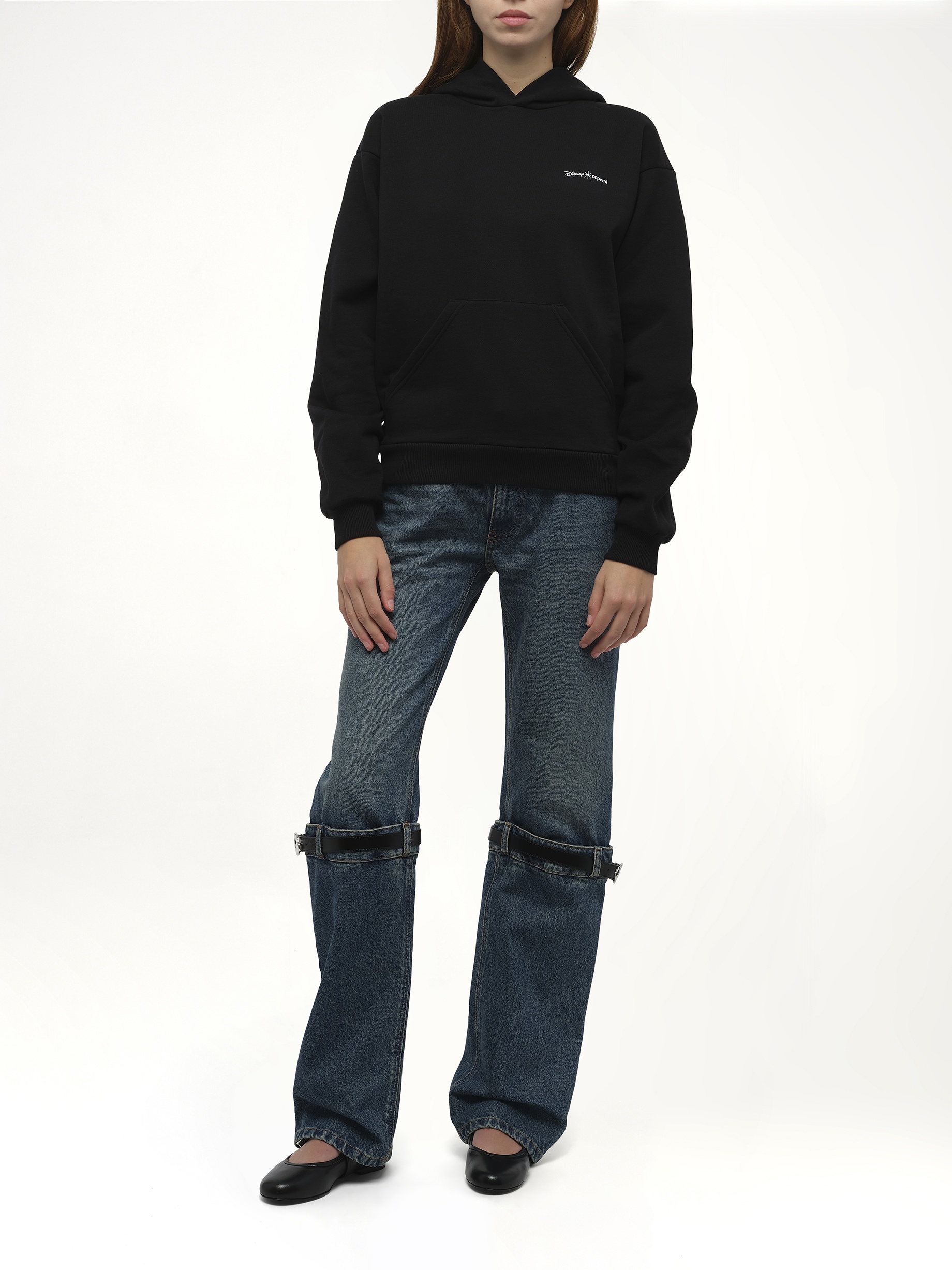 Disney x Coperni Maleficent Hoodie in Black - 4