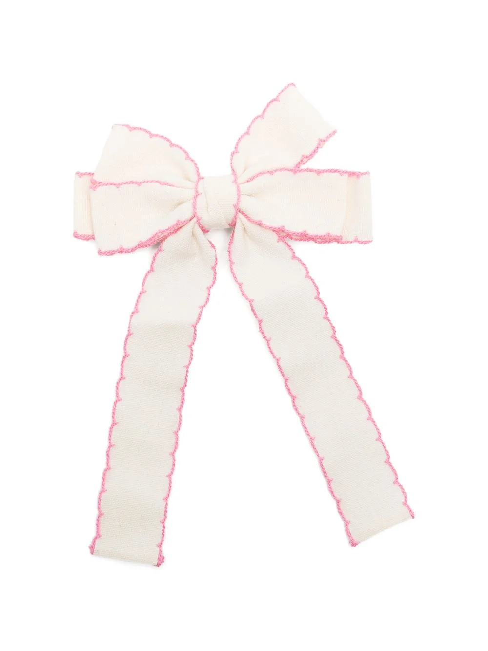 scalloped bow hair accessory - 1