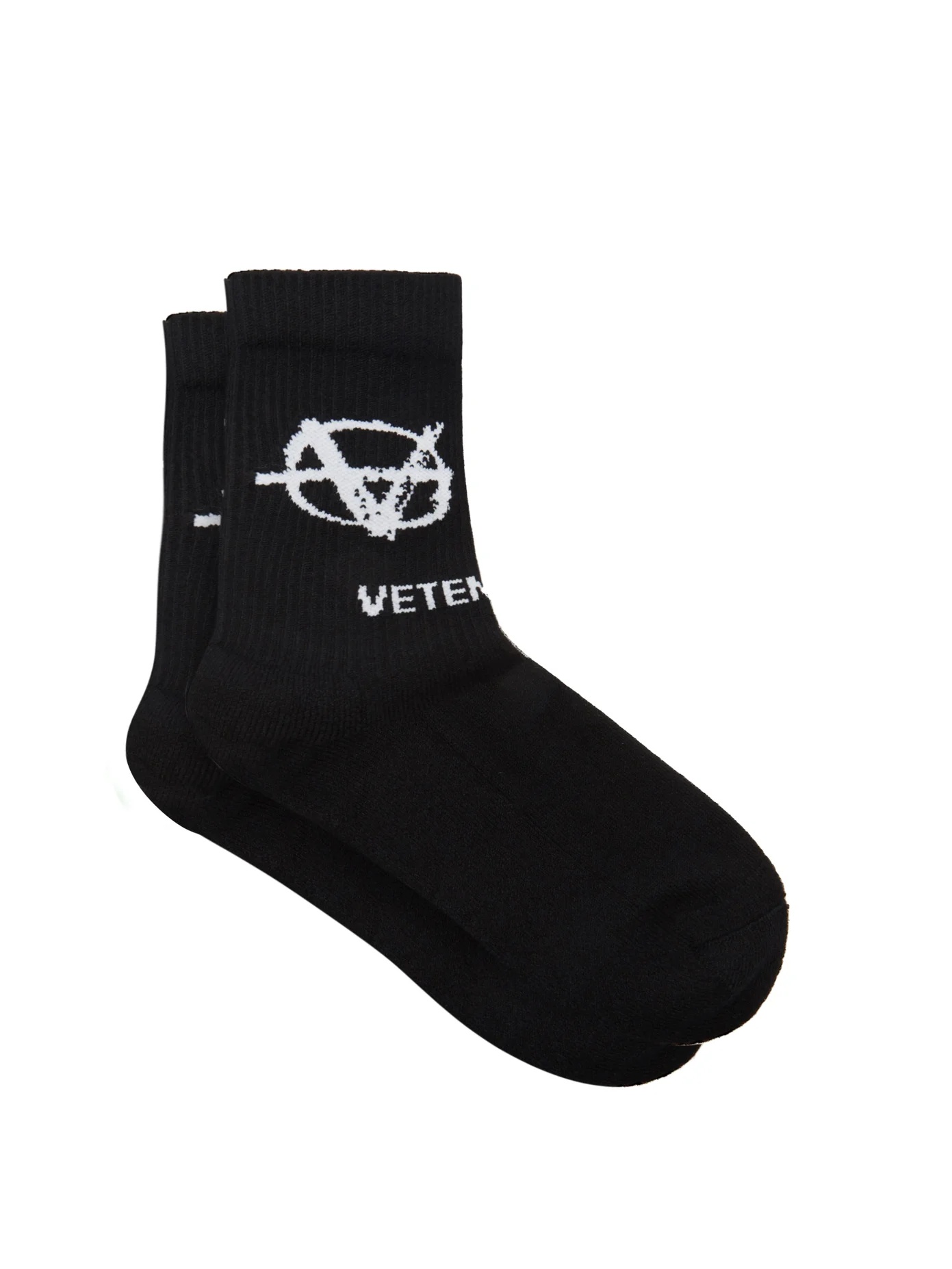 Anarchy logo-jacquard cotton-blend socks - 1