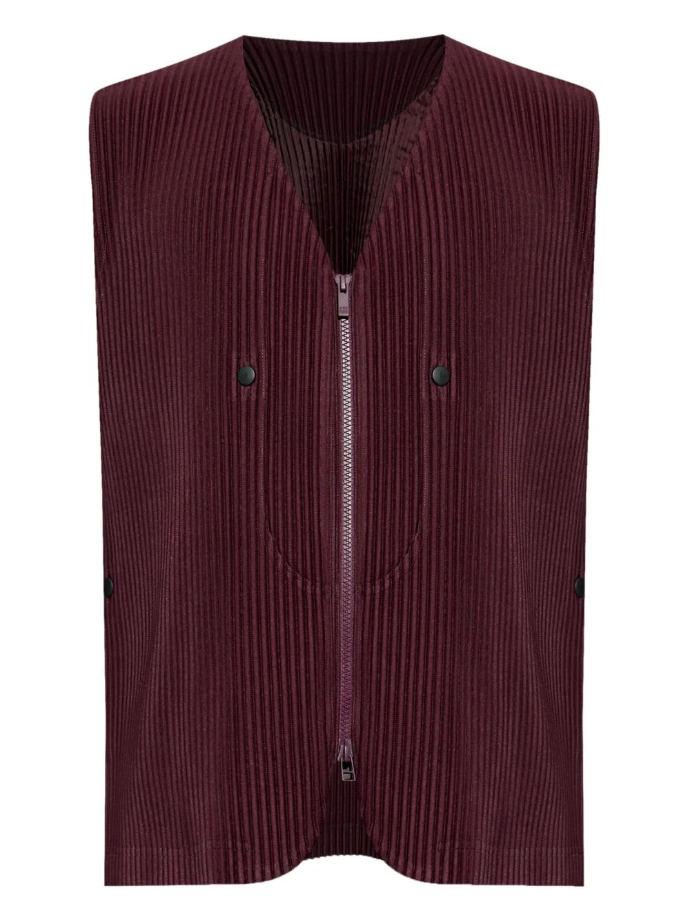 Quarry pleated zip-up gilet - 1
