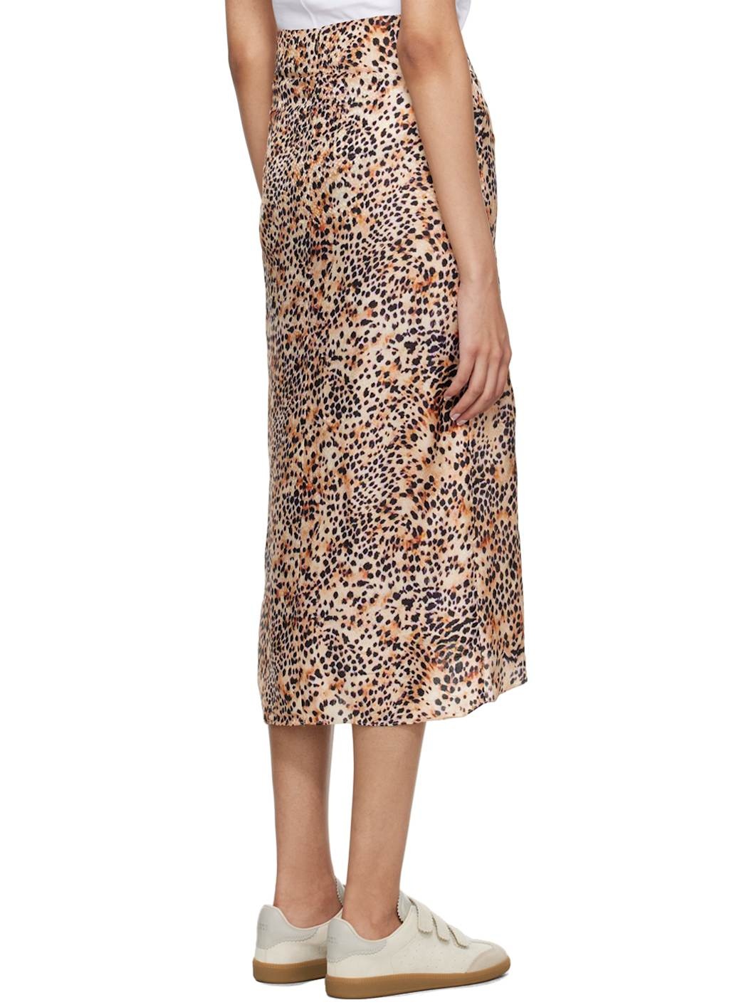 Beige & Black Lisanne Midi Skirt - 3