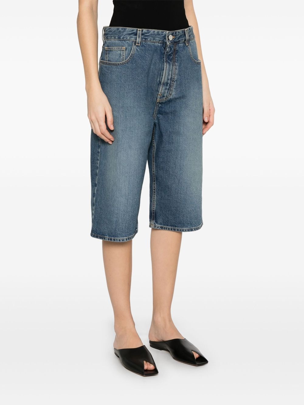 Bermuda shorts with knitted waistband - 3