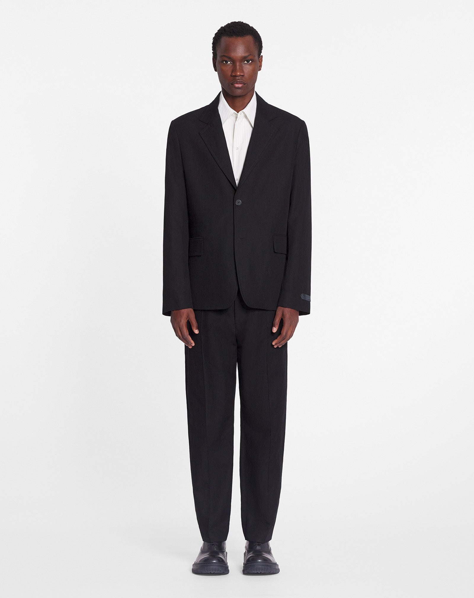 SUIT PANTS WITH AN ELASTICATED WAISTBAND - 2