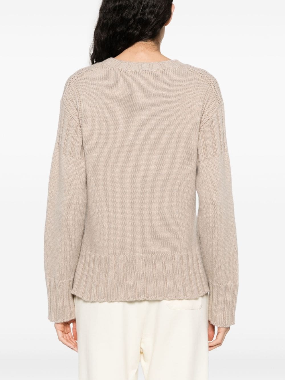 ribbed cashmere jumper - 4