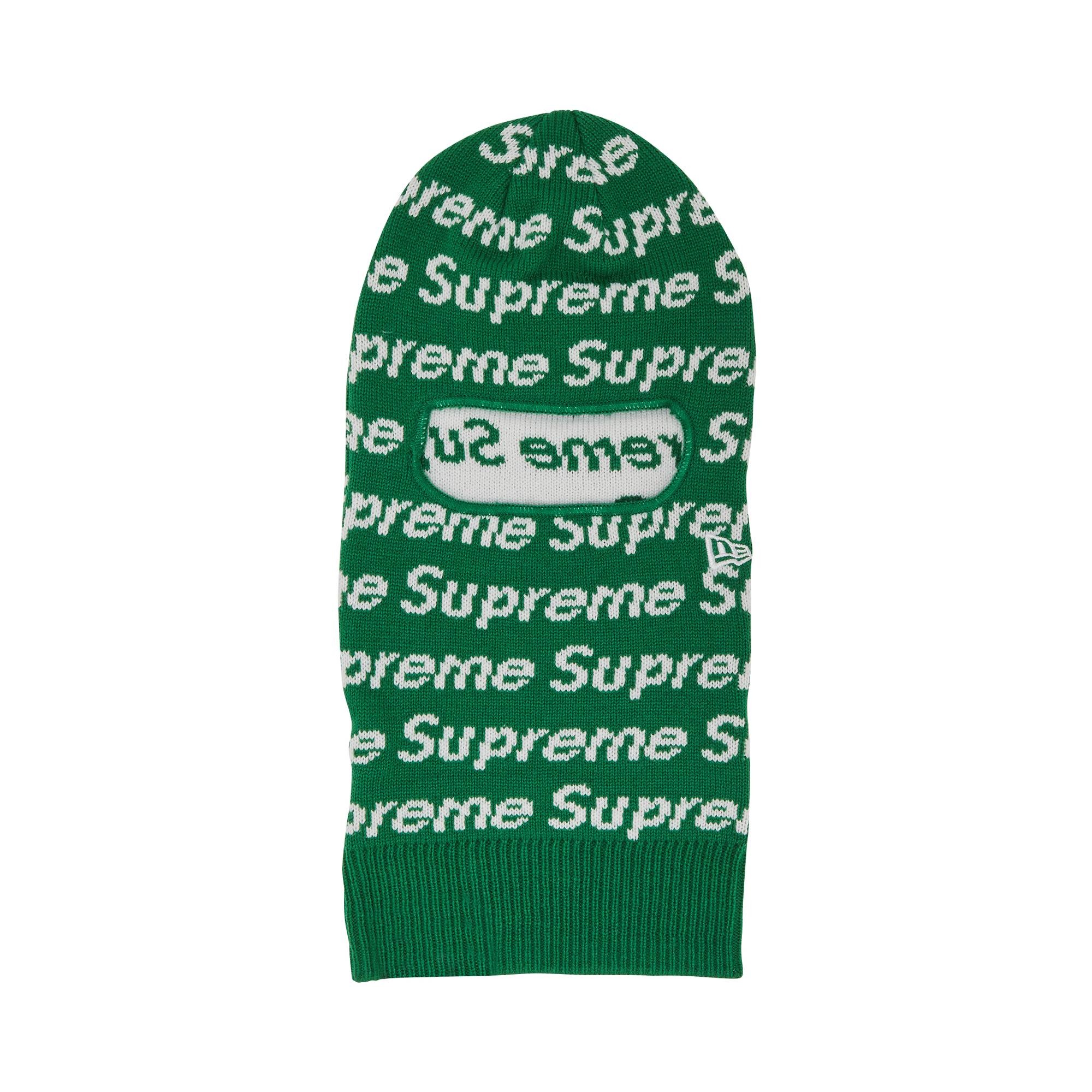 Supreme x New Era Repeat Balaclava 'Green' - 1