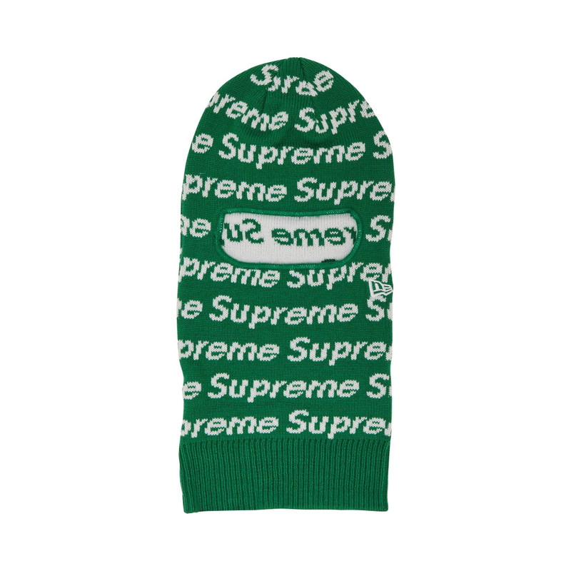 Supreme x New Era Repeat Balaclava 'Green' 1