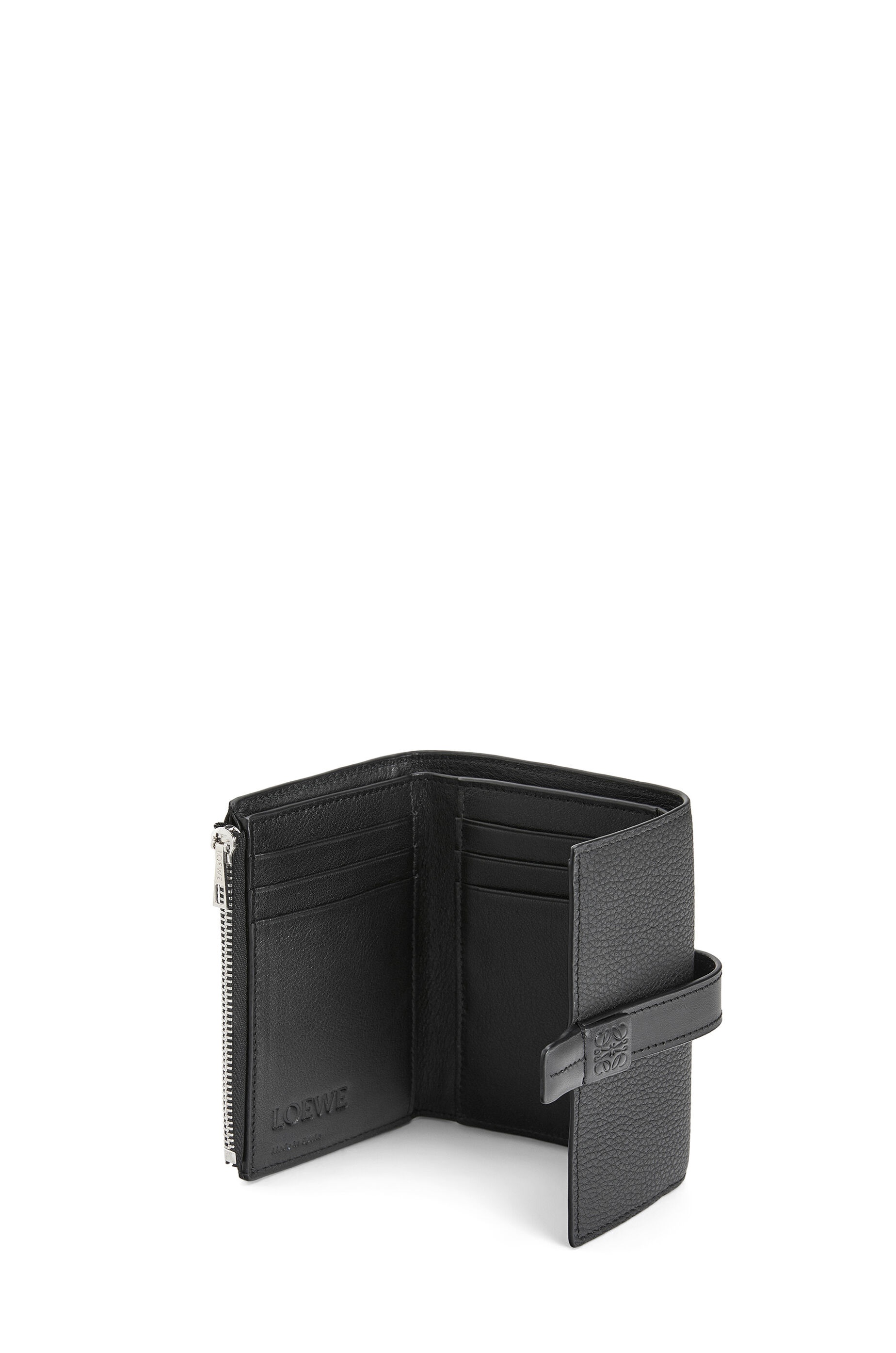 Small vertical wallet in soft grained calfskin - 3