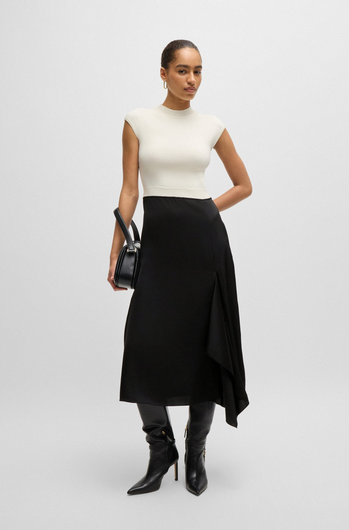 TWO-PART DRESS WITH VOLANT TRIM - 2