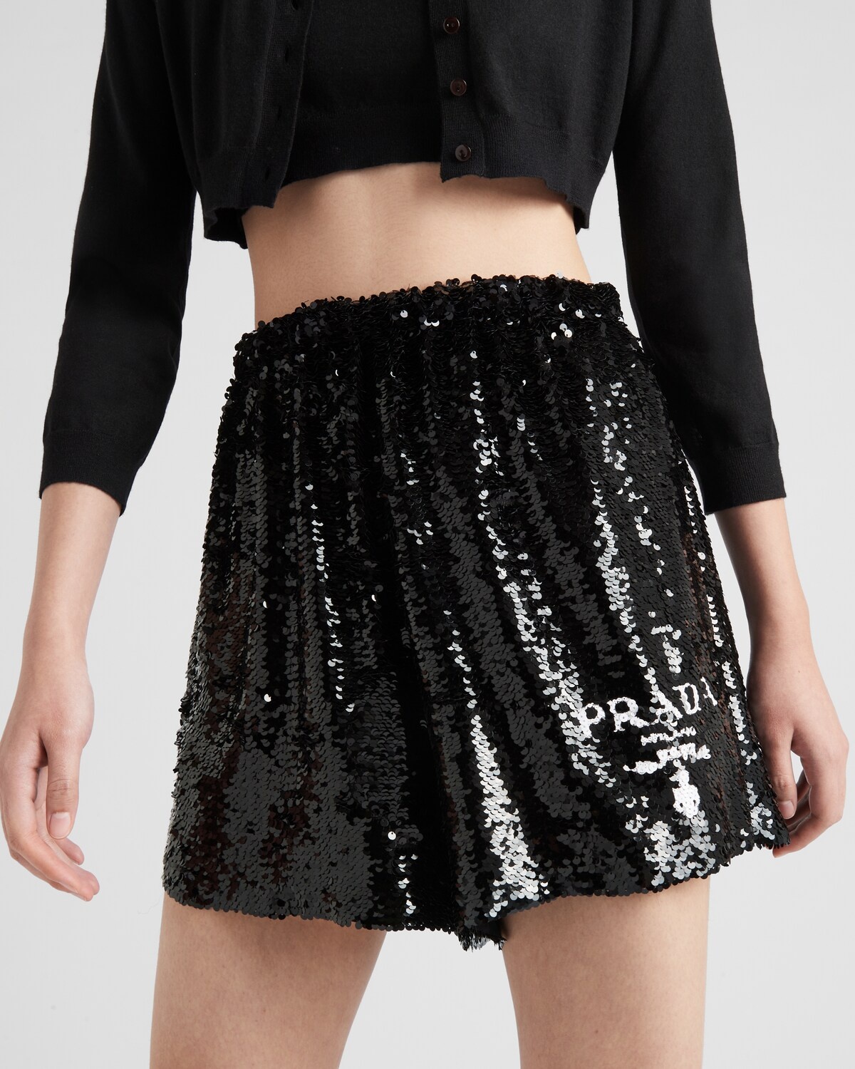 Sequin chiffon shorts - 3