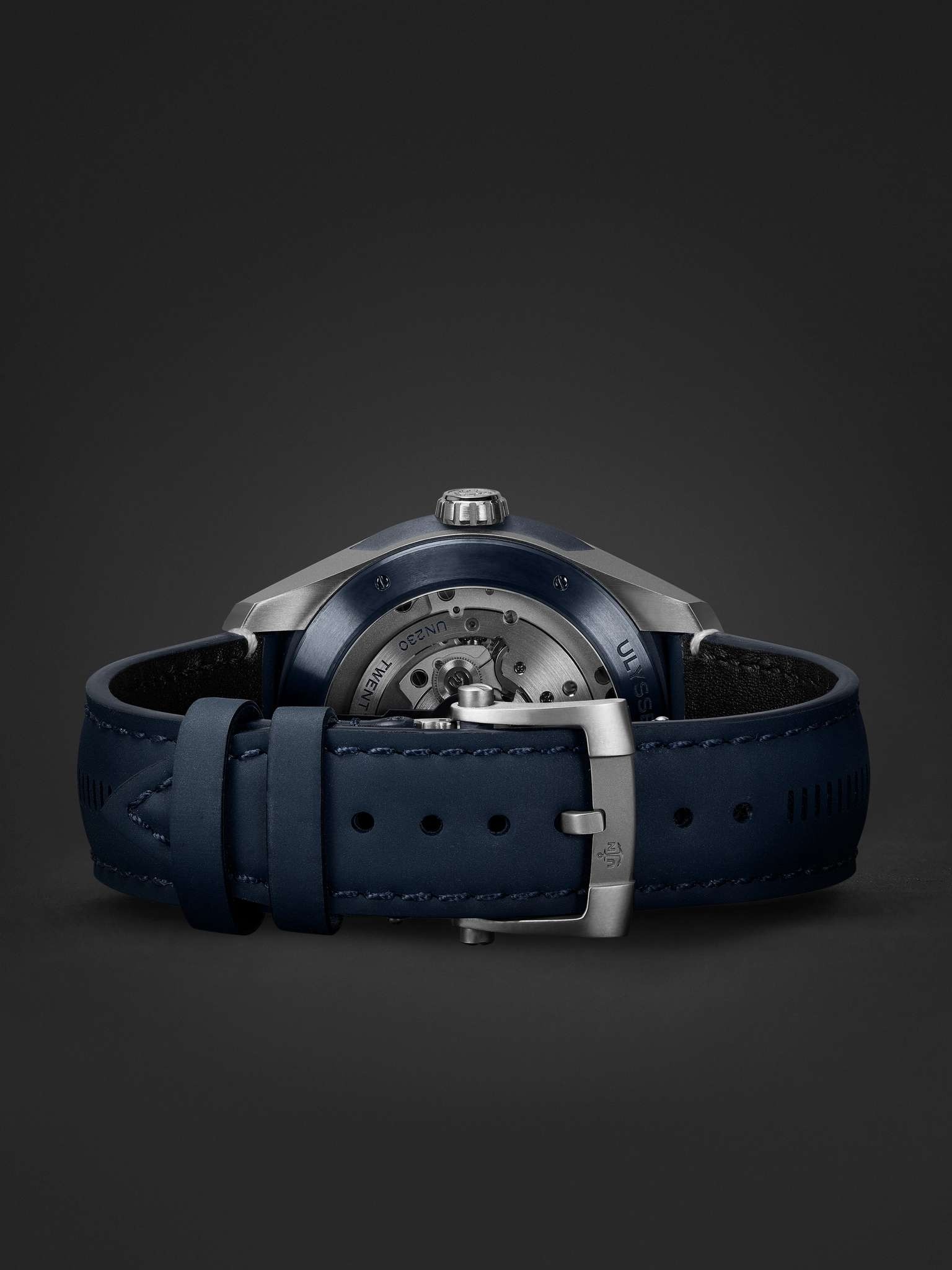 Freak X Automatic 43mm Titanium and Leather Watch, Ref. No. 2303-270.1/03 - 7